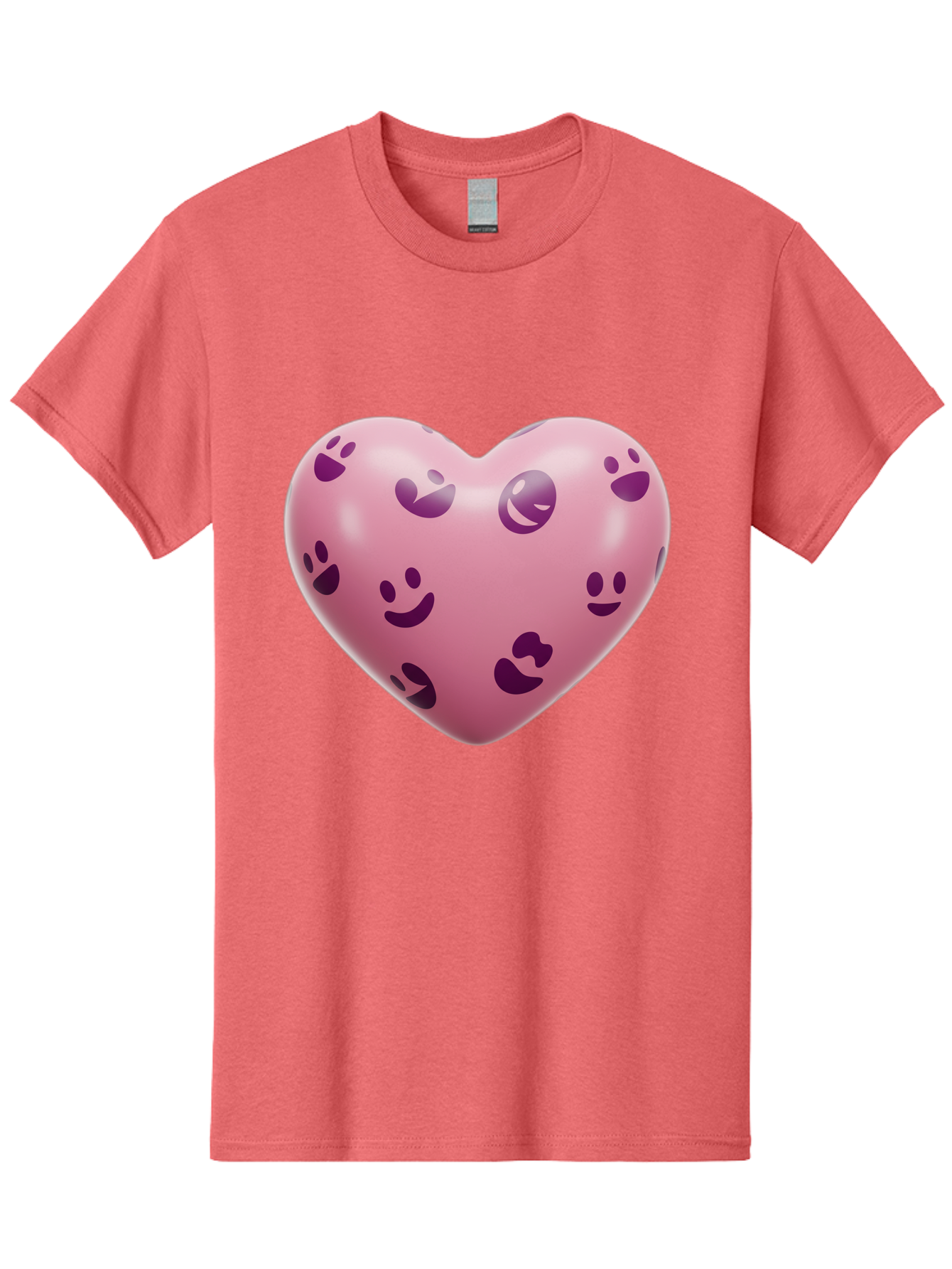 Pink-Heart-With-Purple-Emoji-Faces Men'S Graphic Tee, 100% Cotton, Comfortable Casual Summer Wear, Machine Washable, Vintage Camera, Old Camera, Antique Camera, Black Camera, Classic Photography, Photography Equipment, Nostalgic Device, Baj684