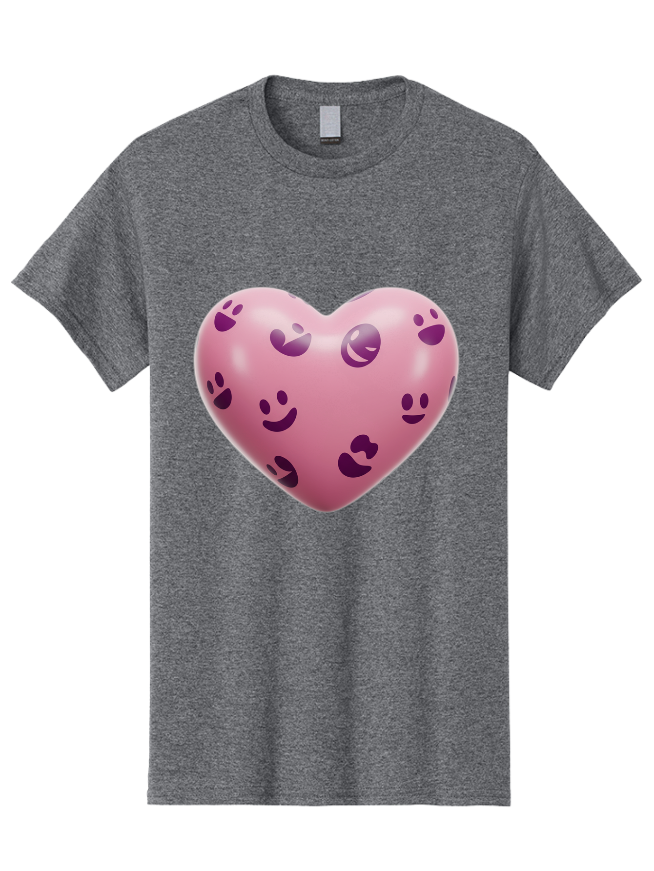 Pink-Heart-With-Purple-Emoji-Faces Men'S Graphic Tee, 100% Cotton, Comfortable Casual Summer Wear, Machine Washable, Vintage Camera, Old Camera, Antique Camera, Black Camera, Classic Photography, Photography Equipment, Nostalgic Device, Baj684