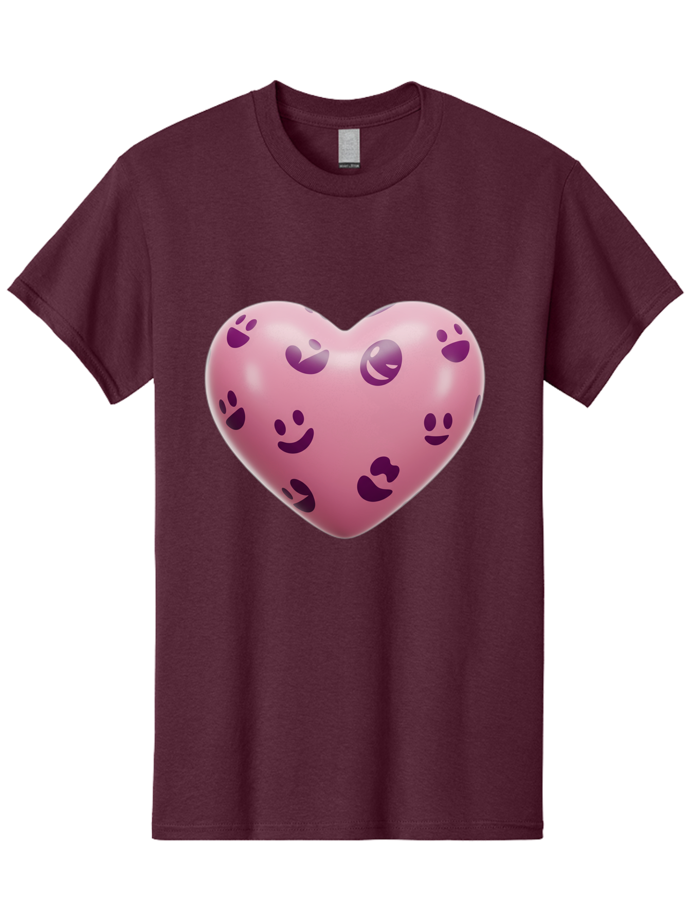 Pink-Heart-With-Purple-Emoji-Faces Men'S Graphic Tee, 100% Cotton, Comfortable Casual Summer Wear, Machine Washable, Vintage Camera, Old Camera, Antique Camera, Black Camera, Classic Photography, Photography Equipment, Nostalgic Device, Baj684
