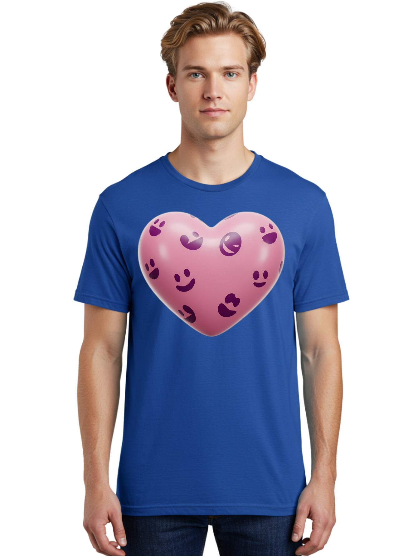 Pink-Heart-With-Purple-Emoji-Faces Men'S Graphic Tee, 100% Cotton, Comfortable Casual Summer Wear, Machine Washable, Vintage Camera, Old Camera, Antique Camera, Black Camera, Classic Photography, Photography Equipment, Nostalgic Device, Baj684