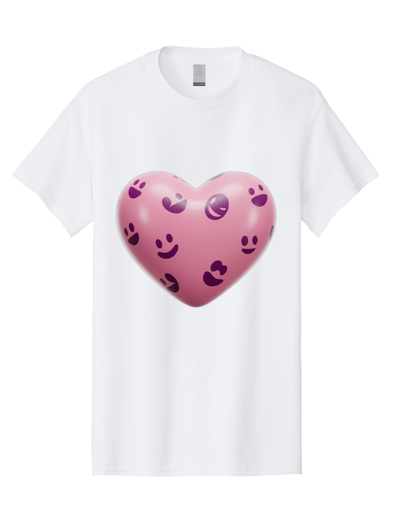 Pink-Heart-With-Purple-Emoji-Faces Men'S Graphic Tee, 100% Cotton, Comfortable Casual Summer Wear, Machine Washable, Vintage Camera, Old Camera, Antique Camera, Black Camera, Classic Photography, Photography Equipment, Nostalgic Device, Baj684