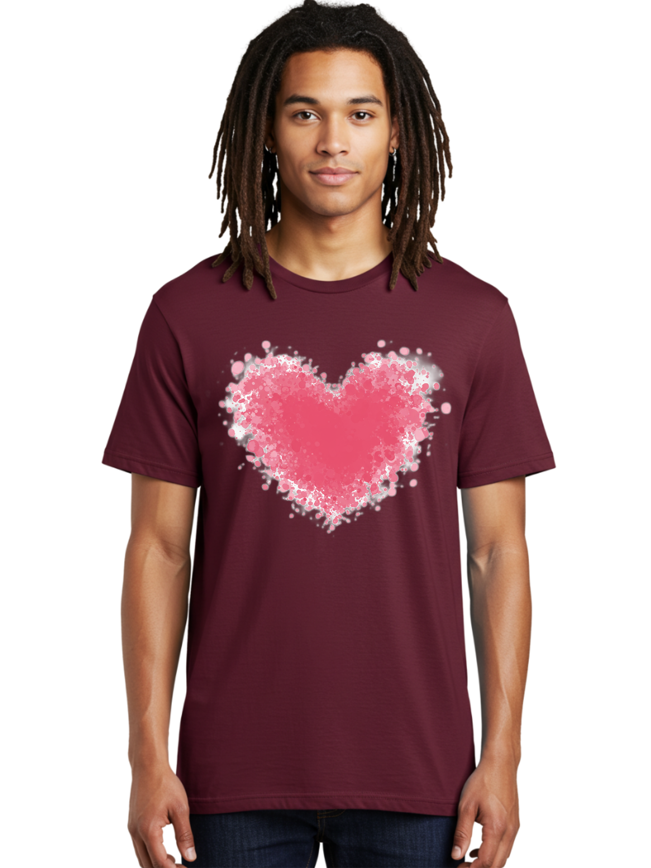 Pink-Heart Men'S Graphic Tee, 100% Cotton, Comfortable Casual Summer Wear, Machine Washable, Vintage Camera, Old Camera, Antique Camera, Black Camera, Classic Photography, Photography Equipment, Nostalgic Device, Film Camera, Camera Art Baj685