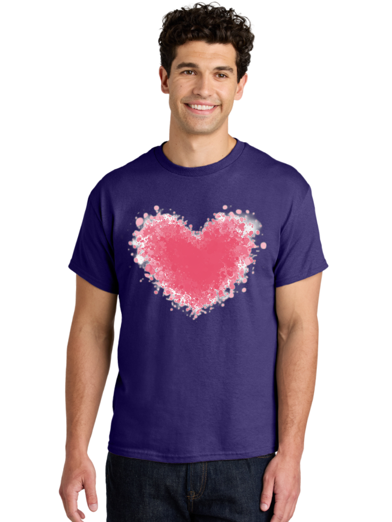 Pink-Heart Men'S Graphic Tee, 100% Cotton, Comfortable Casual Summer Wear, Machine Washable, Vintage Camera, Old Camera, Antique Camera, Black Camera, Classic Photography, Photography Equipment, Nostalgic Device, Film Camera, Camera Art Baj685