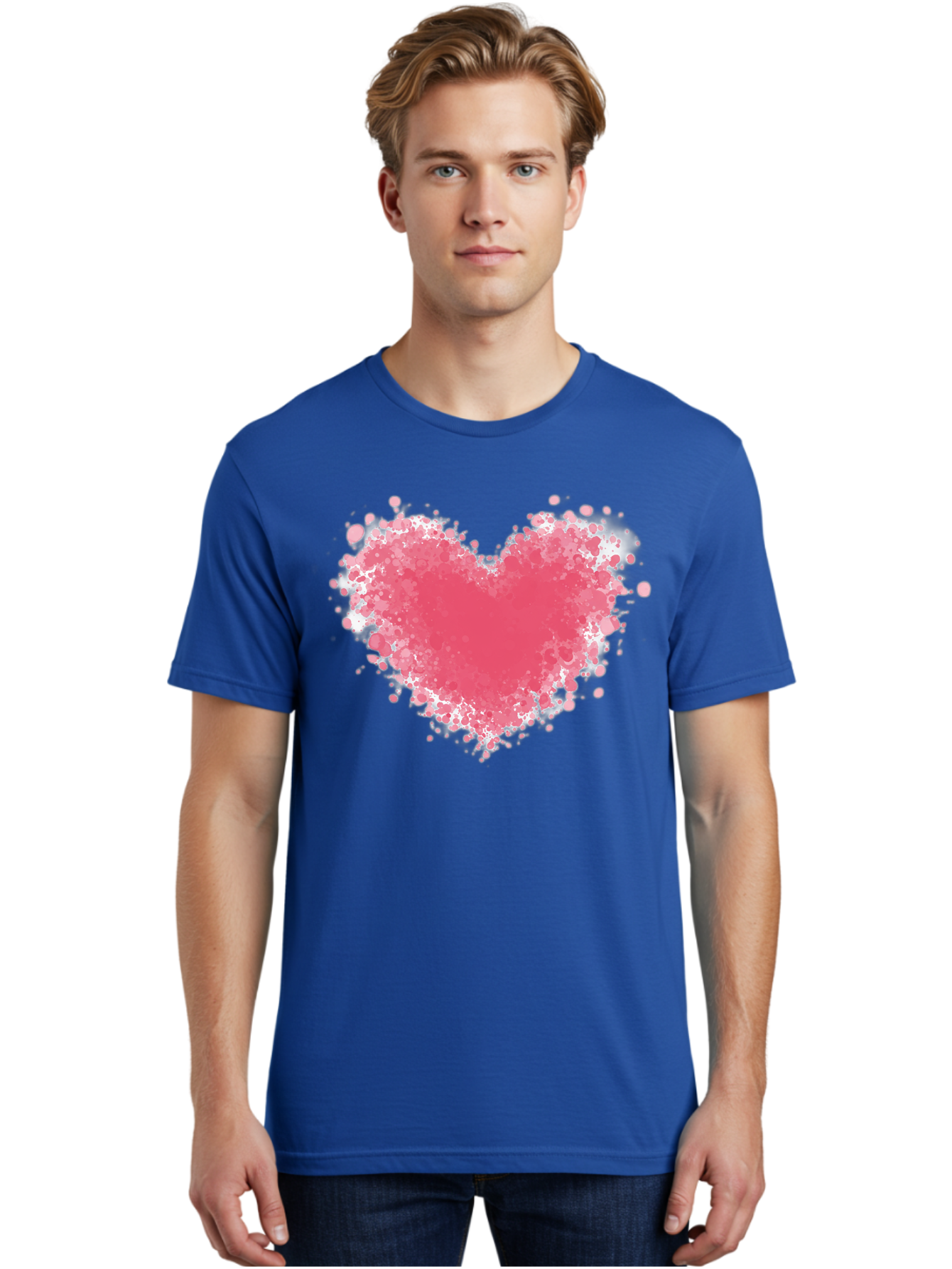 Pink-Heart Men'S Graphic Tee, 100% Cotton, Comfortable Casual Summer Wear, Machine Washable, Vintage Camera, Old Camera, Antique Camera, Black Camera, Classic Photography, Photography Equipment, Nostalgic Device, Film Camera, Camera Art Baj685