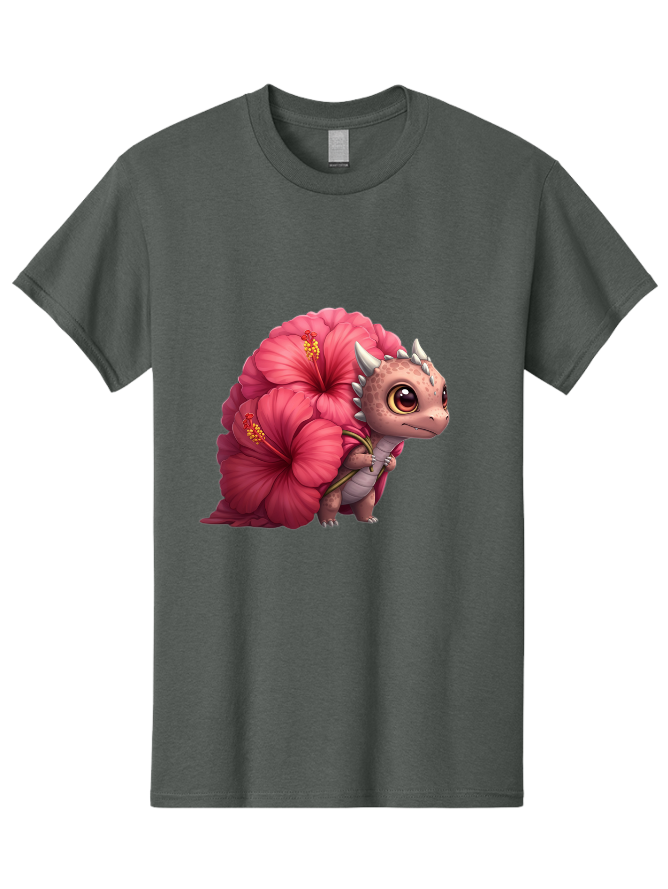 Pink-Hibiscus-Dinosaur Men'S Graphic Tee, 100% Cotton, Comfortable Casual Summer Wear, Machine Washable, Vintage Camera, Old Camera, Antique Camera, Black Camera, Classic Photography, Photography Equipment, Nostalgic Device, Film Camera, Baj686