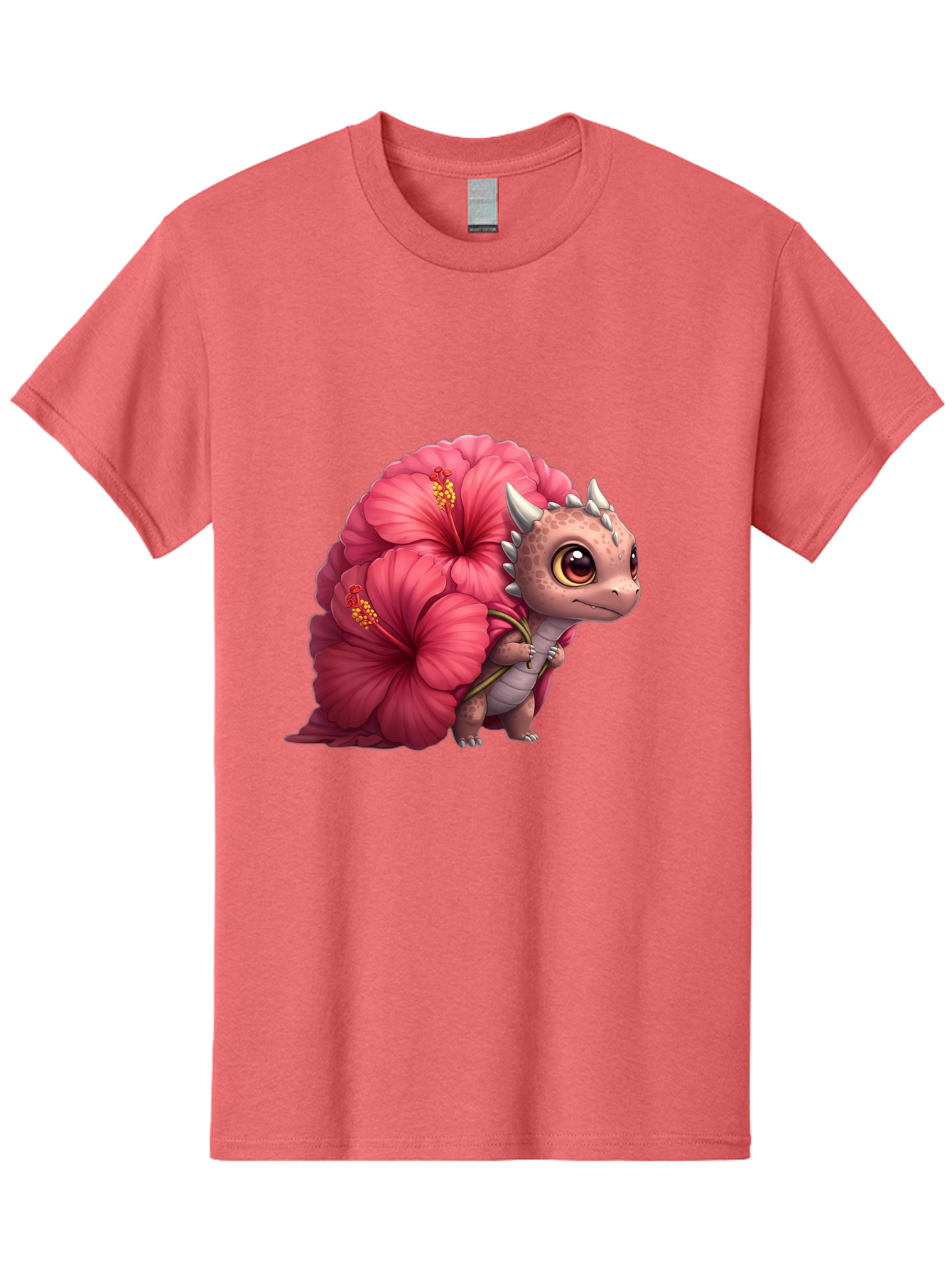 Pink-Hibiscus-Dinosaur Men'S Graphic Tee, 100% Cotton, Comfortable Casual Summer Wear, Machine Washable, Vintage Camera, Old Camera, Antique Camera, Black Camera, Classic Photography, Photography Equipment, Nostalgic Device, Film Camera, Baj686
