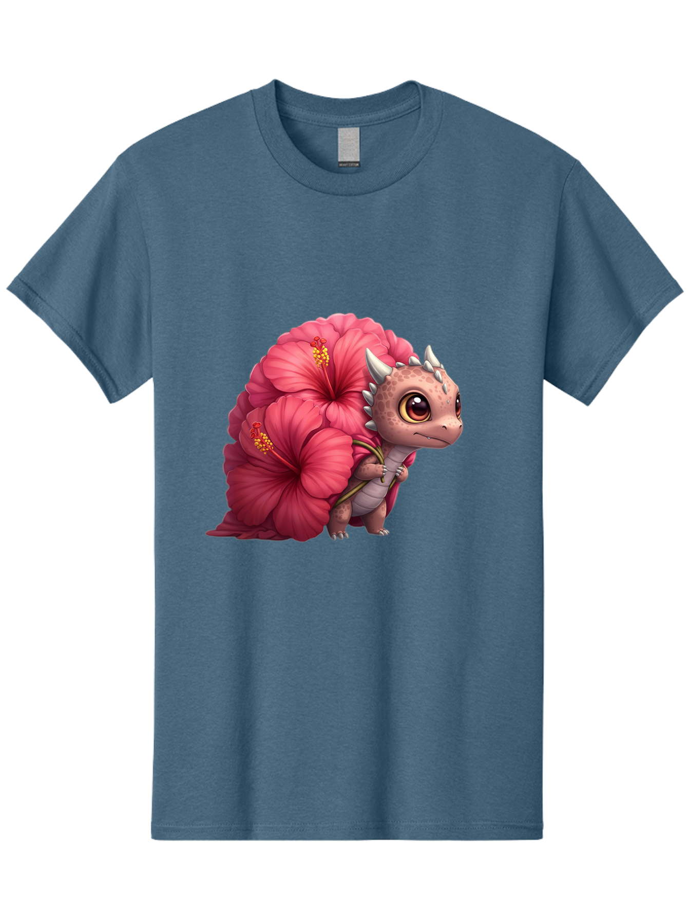 Pink-Hibiscus-Dinosaur Men'S Graphic Tee, 100% Cotton, Comfortable Casual Summer Wear, Machine Washable, Vintage Camera, Old Camera, Antique Camera, Black Camera, Classic Photography, Photography Equipment, Nostalgic Device, Film Camera, Baj686