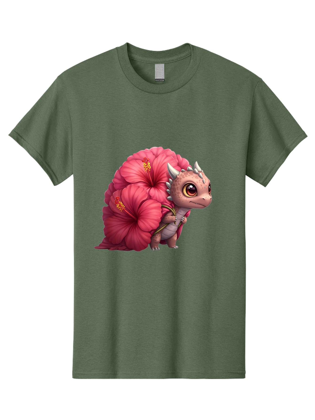 Pink-Hibiscus-Dinosaur Men'S Graphic Tee, 100% Cotton, Comfortable Casual Summer Wear, Machine Washable, Vintage Camera, Old Camera, Antique Camera, Black Camera, Classic Photography, Photography Equipment, Nostalgic Device, Film Camera, Baj686