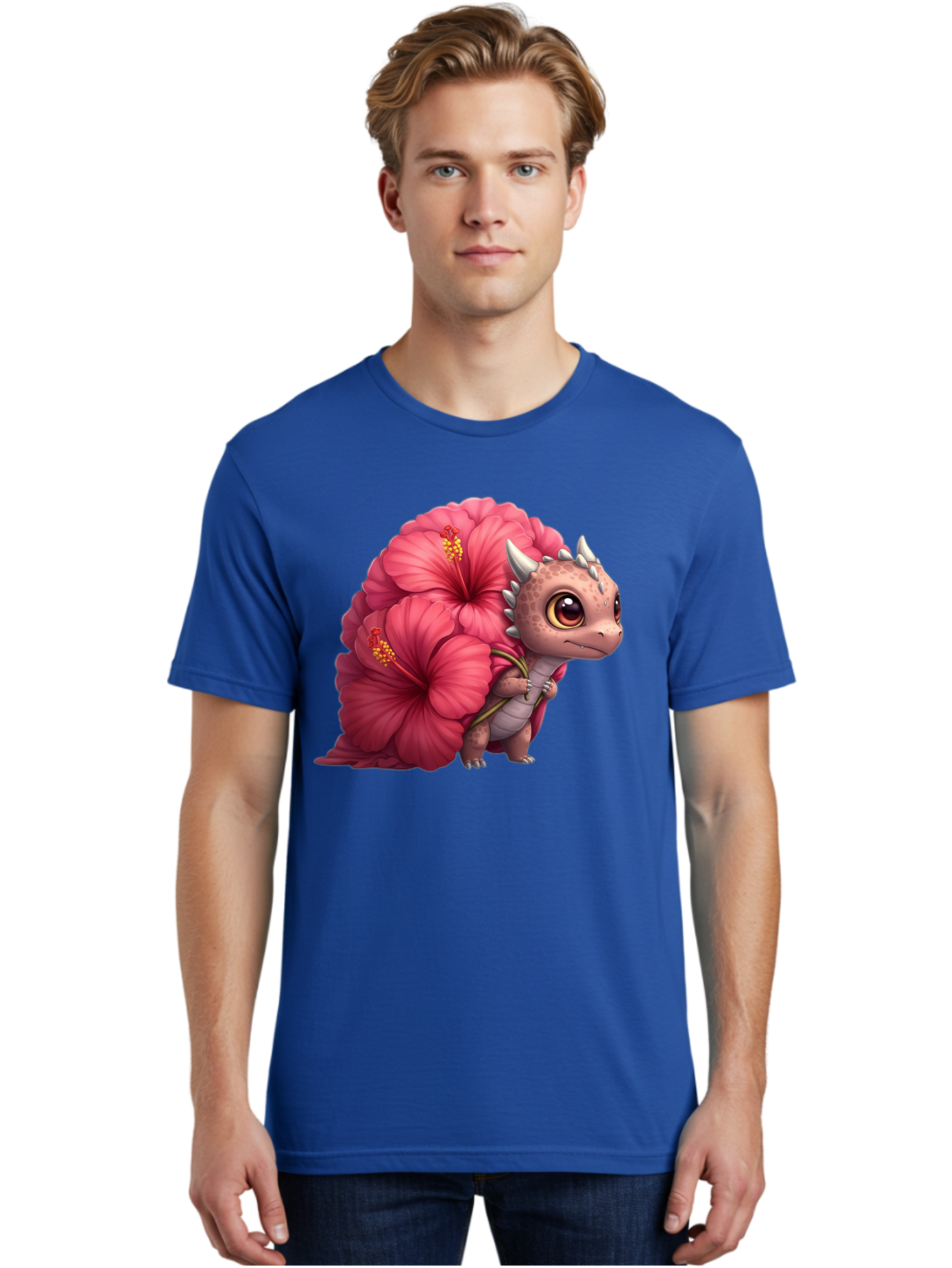 Pink-Hibiscus-Dinosaur Men'S Graphic Tee, 100% Cotton, Comfortable Casual Summer Wear, Machine Washable, Vintage Camera, Old Camera, Antique Camera, Black Camera, Classic Photography, Photography Equipment, Nostalgic Device, Film Camera, Baj686
