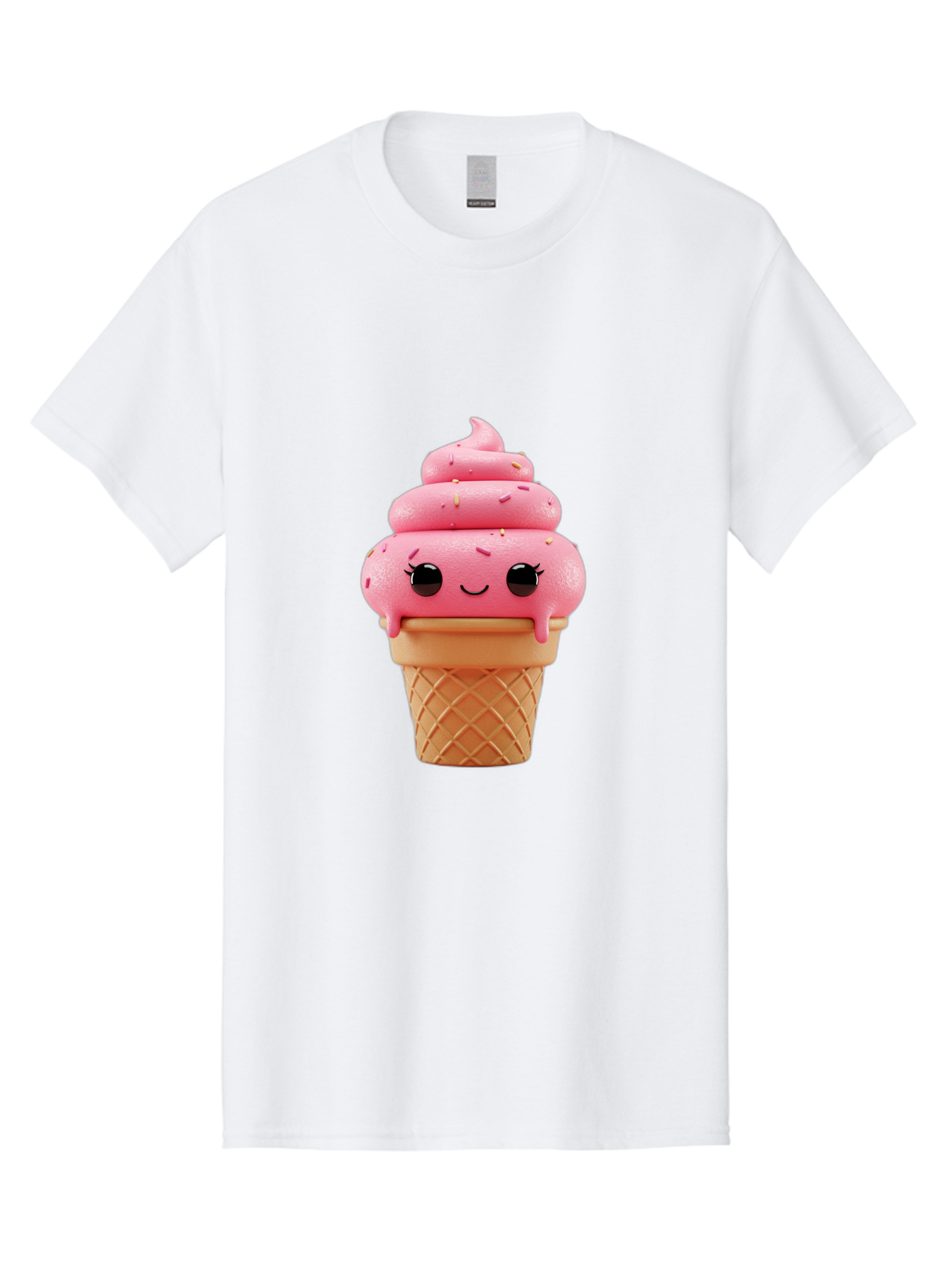 Pink-Ice-Cream Men'S Graphic Tee, 100% Cotton, Comfortable Casual Summer Wear, Machine Washable, Vintage Camera, Old Camera, Antique Camera, Black Camera, Classic Photography, Photography Equipment, Nostalgic Device, Film Camera, Camera Art Baj689