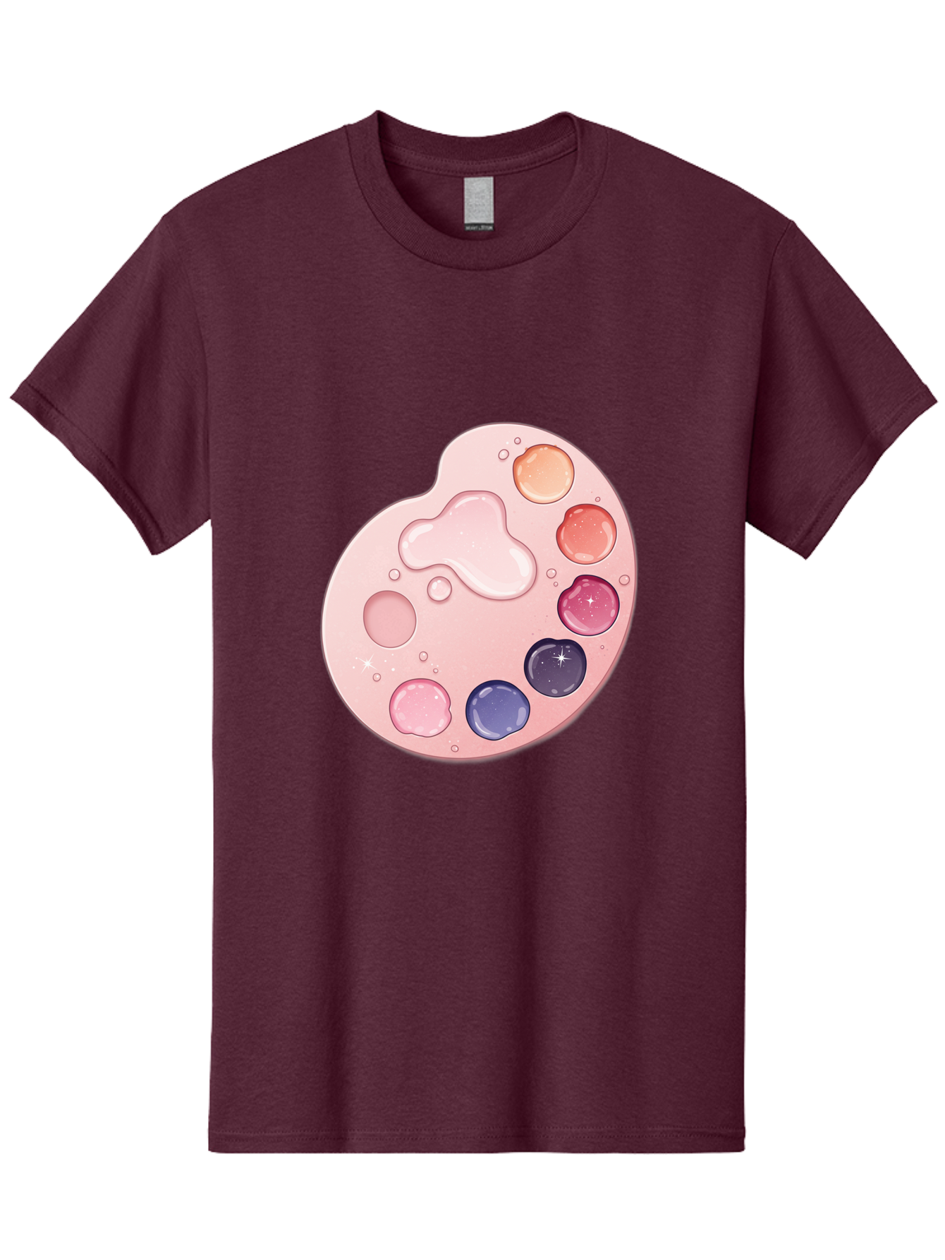 Pink-Painter-S-Palette Men'S Graphic Tee, 100% Cotton, Comfortable Casual Summer Wear, Machine Washable, Vintage Camera, Old Camera, Antique Camera, Black Camera, Classic Photography, Photography Equipment, Nostalgic Device, Film Camera, Baj691