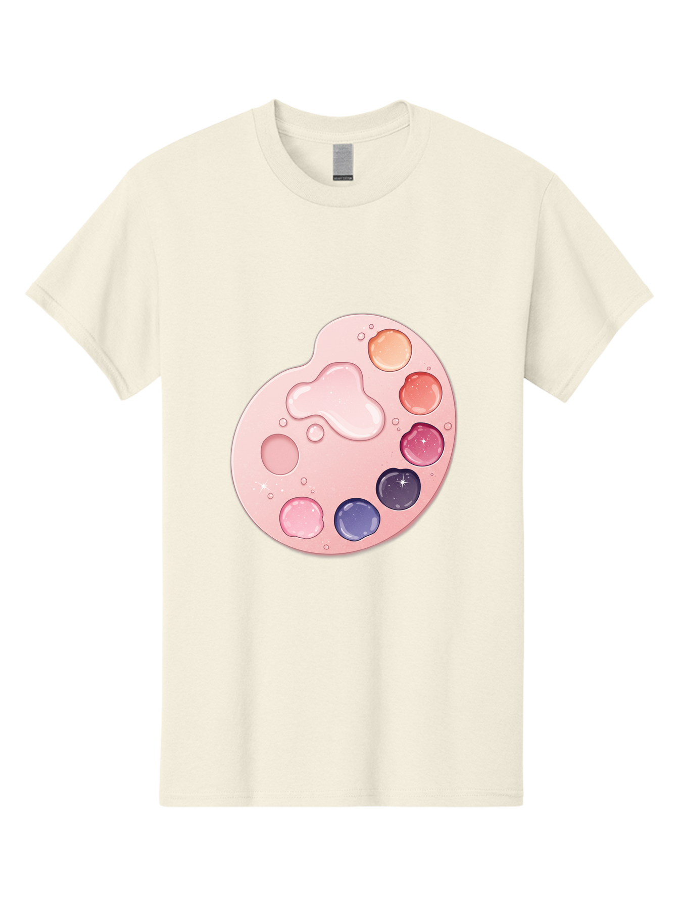 Pink-Painter-S-Palette Men'S Graphic Tee, 100% Cotton, Comfortable Casual Summer Wear, Machine Washable, Vintage Camera, Old Camera, Antique Camera, Black Camera, Classic Photography, Photography Equipment, Nostalgic Device, Film Camera, Baj691