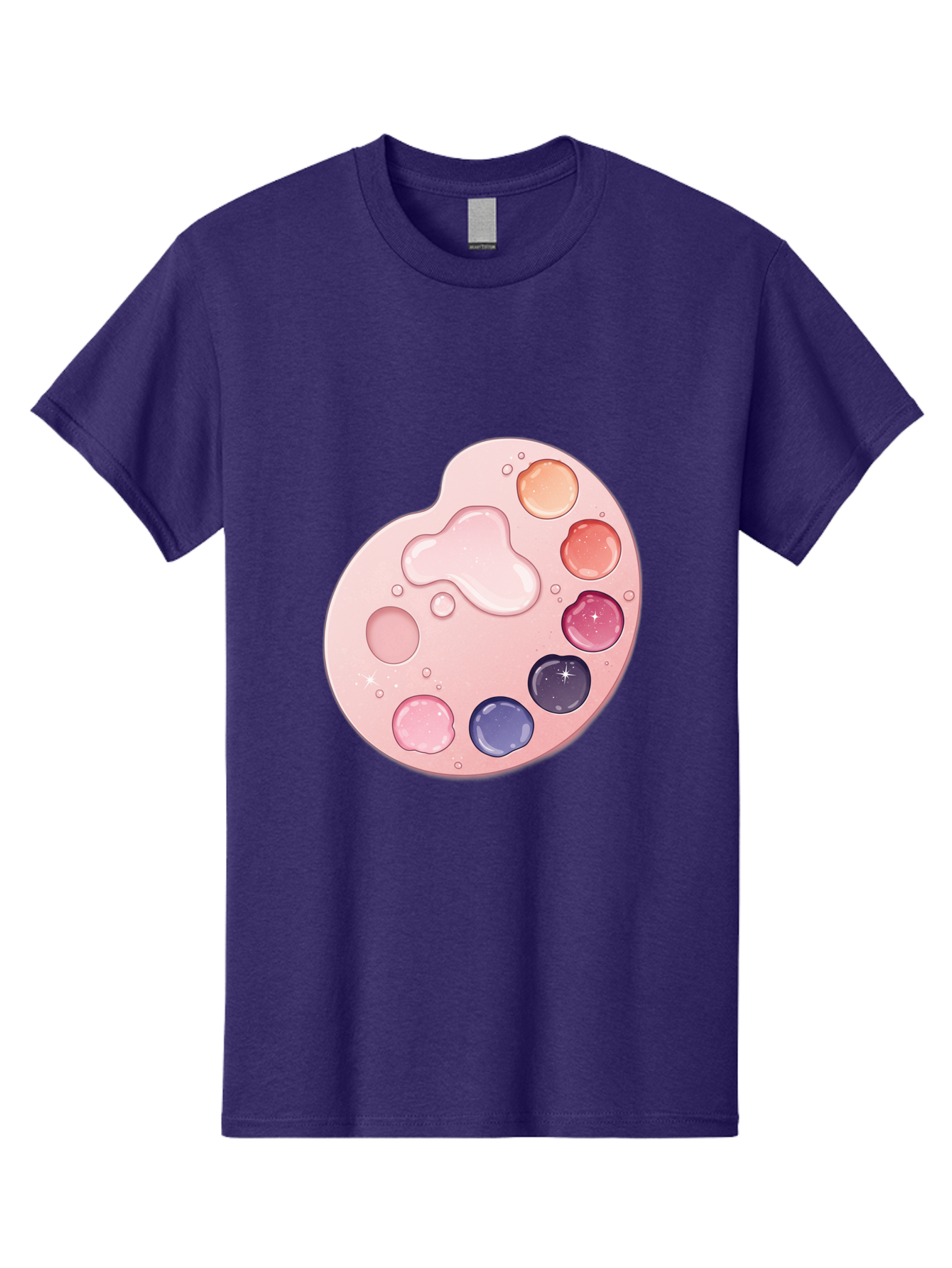Pink-Painter-S-Palette Men'S Graphic Tee, 100% Cotton, Comfortable Casual Summer Wear, Machine Washable, Vintage Camera, Old Camera, Antique Camera, Black Camera, Classic Photography, Photography Equipment, Nostalgic Device, Film Camera, Baj691