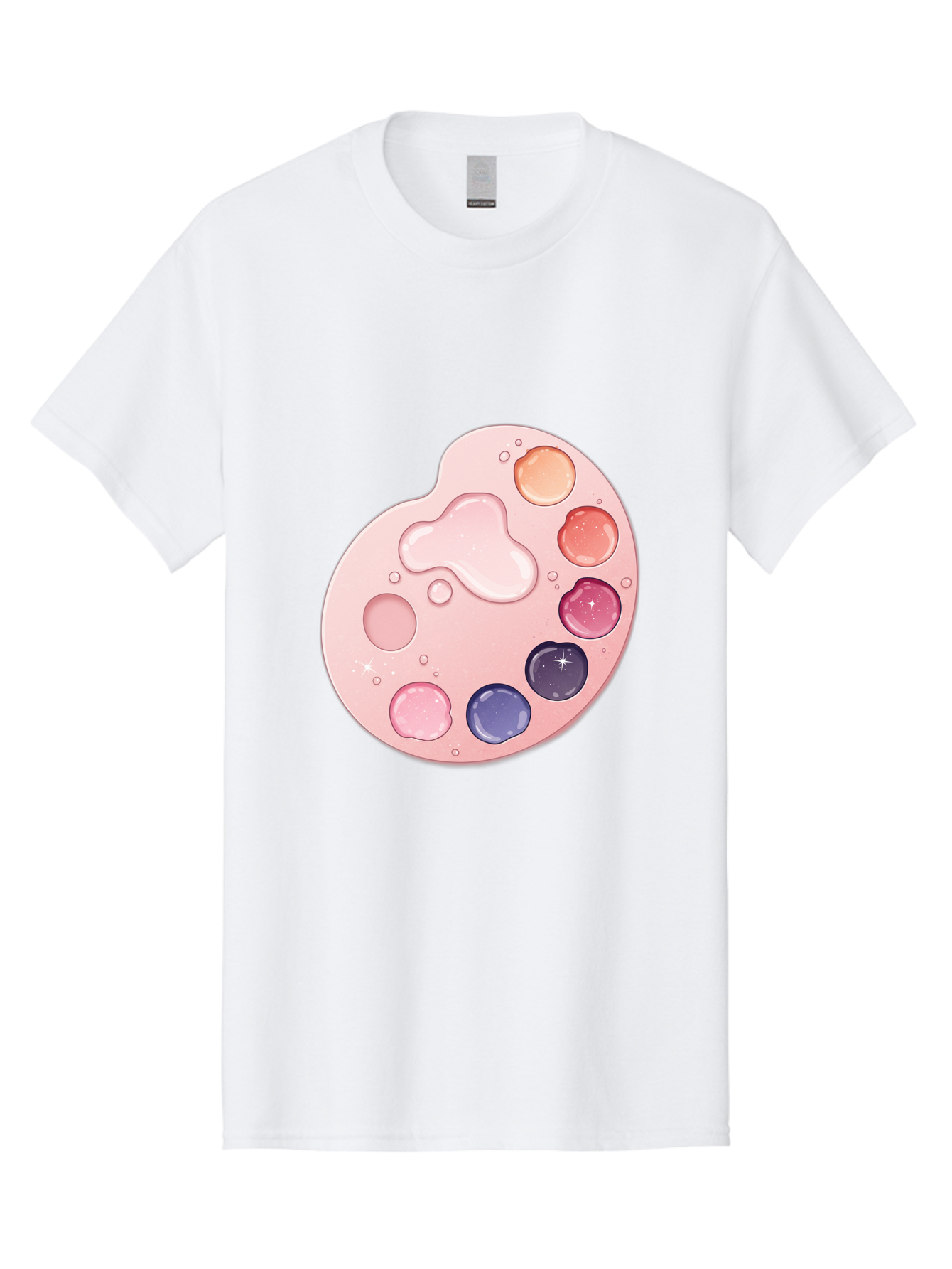 Pink-Painter-S-Palette Men'S Graphic Tee, 100% Cotton, Comfortable Casual Summer Wear, Machine Washable, Vintage Camera, Old Camera, Antique Camera, Black Camera, Classic Photography, Photography Equipment, Nostalgic Device, Film Camera, Baj691