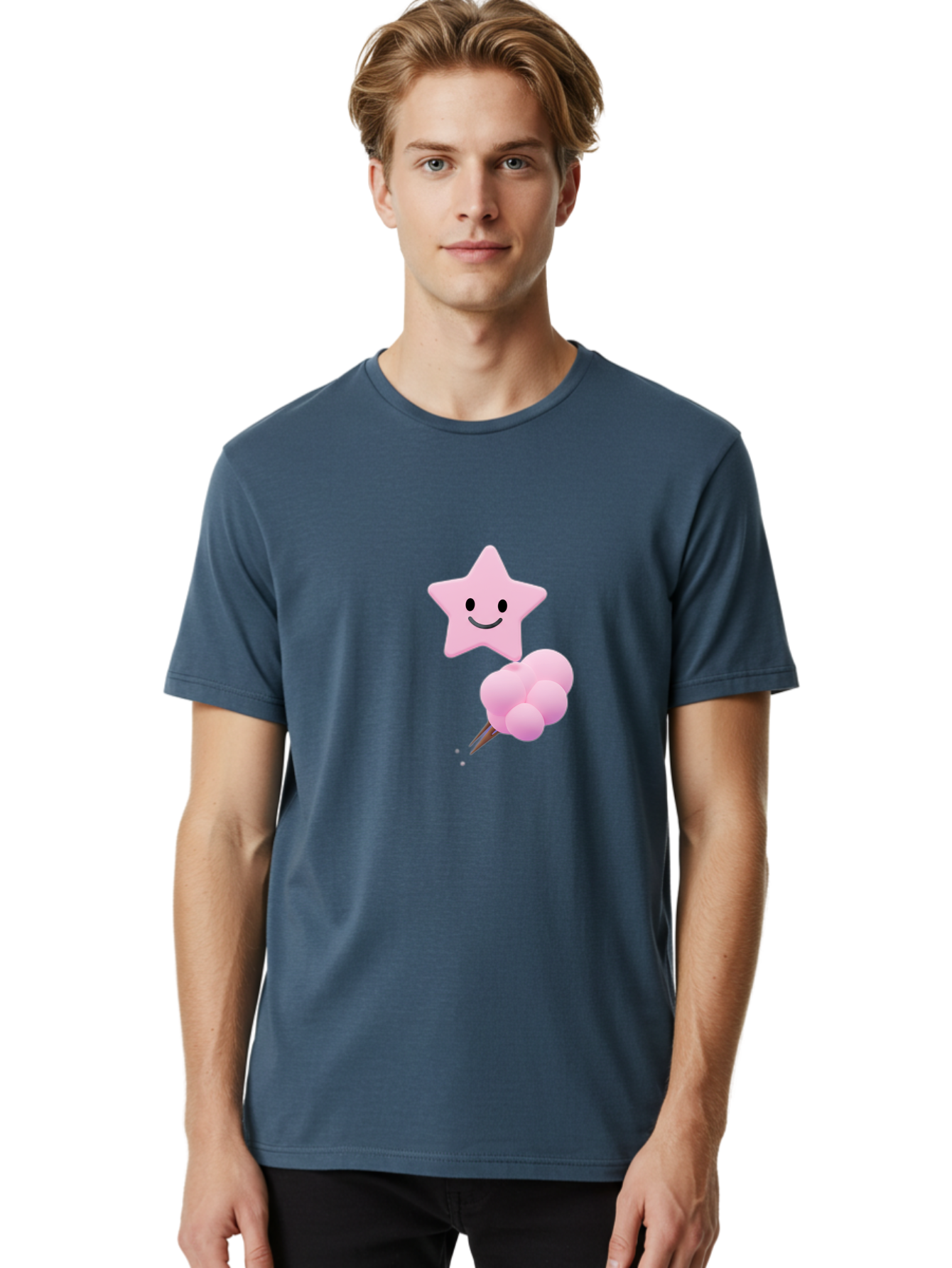 Pink-Star-And-Candyfloss Men'S Graphic Tee, 100% Cotton, Comfortable Casual Summer Wear, Machine Washable, Vintage Camera, Old Camera, Antique Camera, Black Camera, Classic Photography, Photography Equipment, Nostalgic Device, Film Camera, Baj693