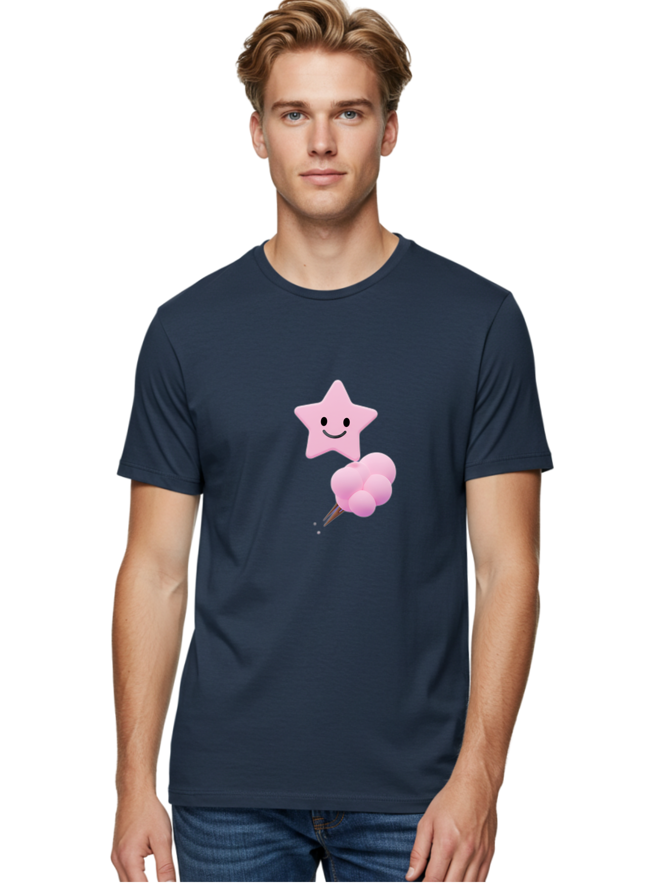 Pink-Star-And-Candyfloss Men'S Graphic Tee, 100% Cotton, Comfortable Casual Summer Wear, Machine Washable, Vintage Camera, Old Camera, Antique Camera, Black Camera, Classic Photography, Photography Equipment, Nostalgic Device, Film Camera, Baj693