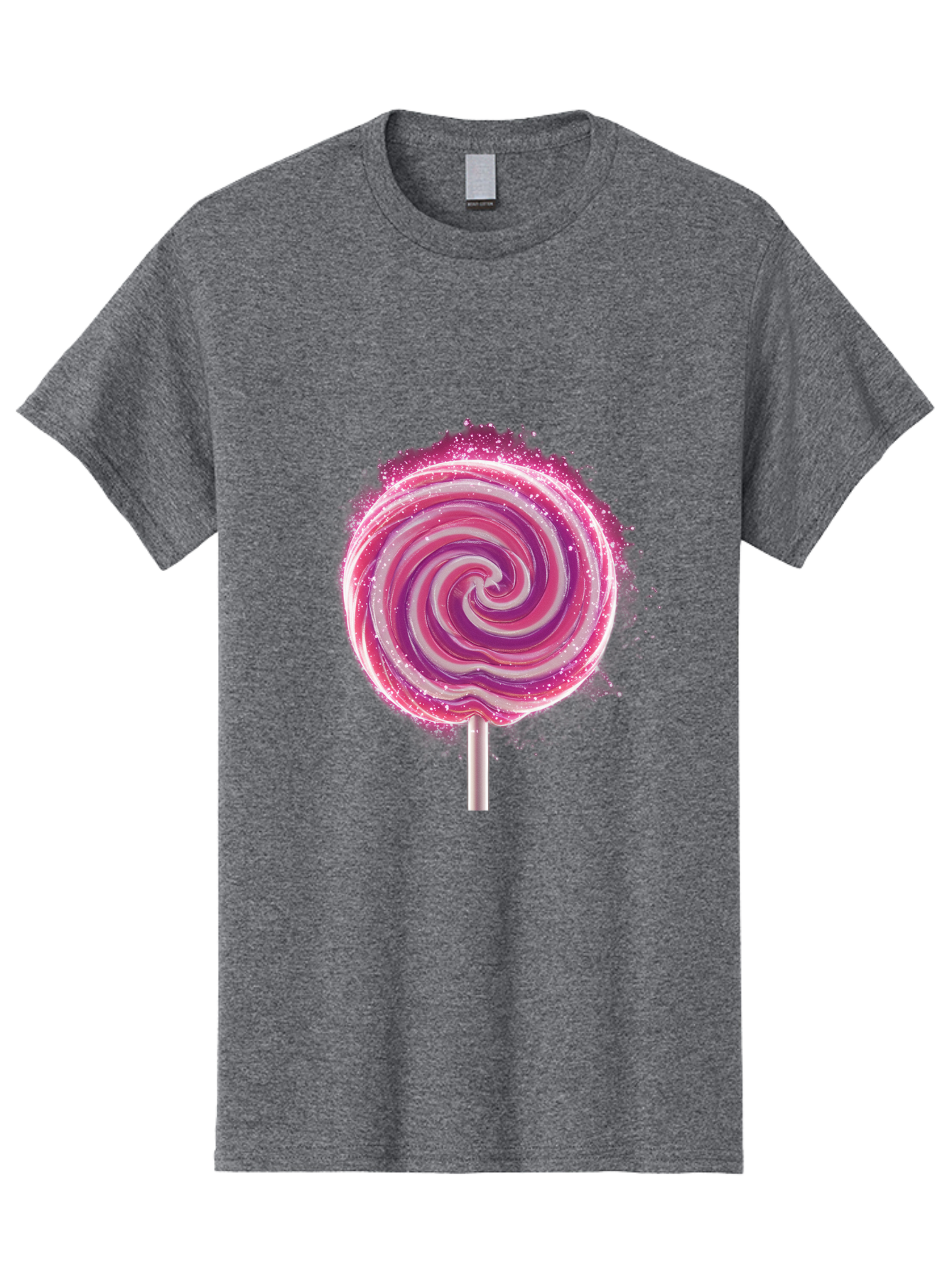 Pink-Swirl-Lollipop Men'S Graphic Tee, 100% Cotton, Comfortable Casual Summer Wear, Machine Washable, Vintage Camera, Old Camera, Antique Camera, Black Camera, Classic Photography, Photography Equipment, Nostalgic Device, Film Camera, Baj695