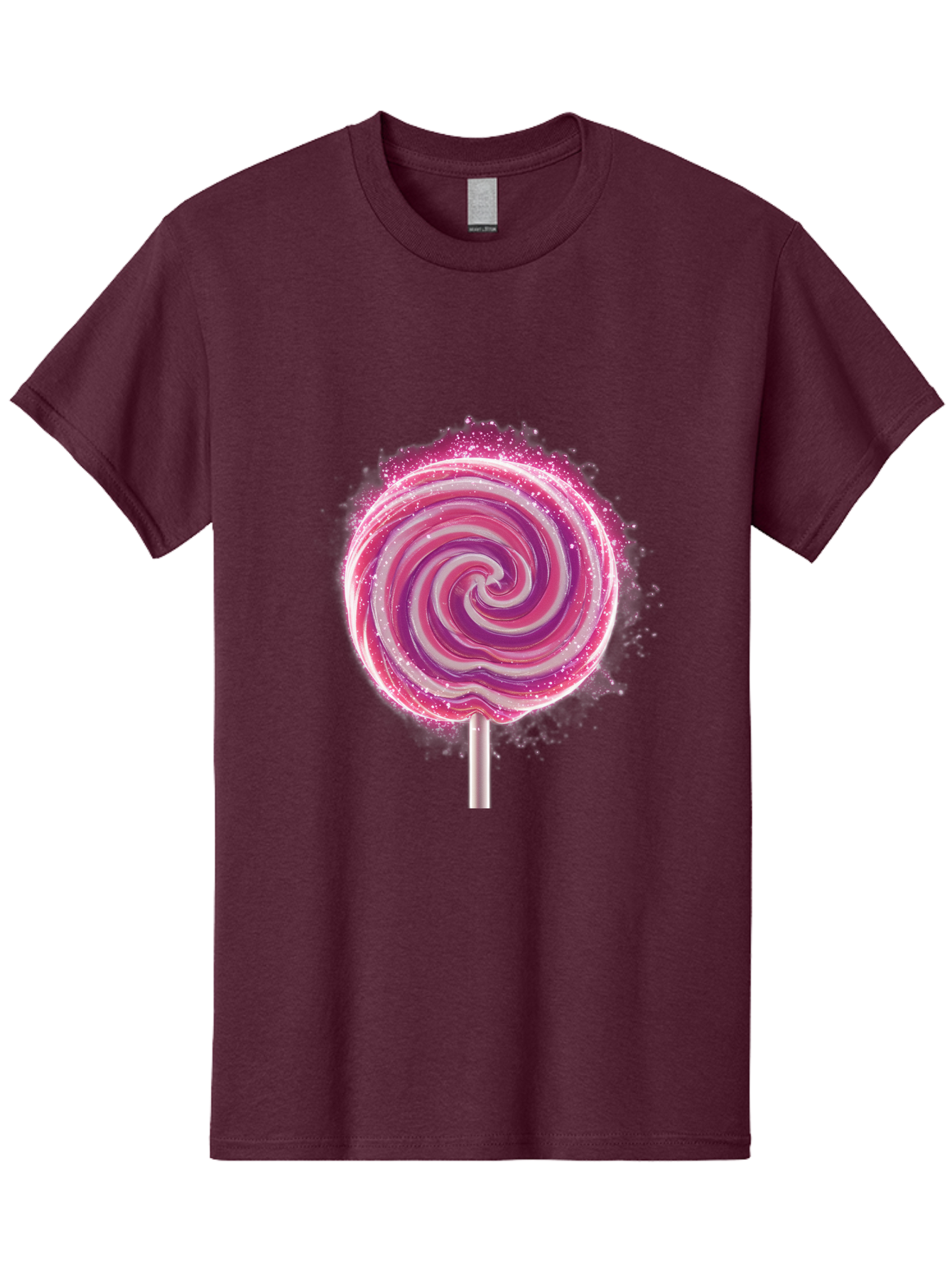 Pink-Swirl-Lollipop Men'S Graphic Tee, 100% Cotton, Comfortable Casual Summer Wear, Machine Washable, Vintage Camera, Old Camera, Antique Camera, Black Camera, Classic Photography, Photography Equipment, Nostalgic Device, Film Camera, Baj695