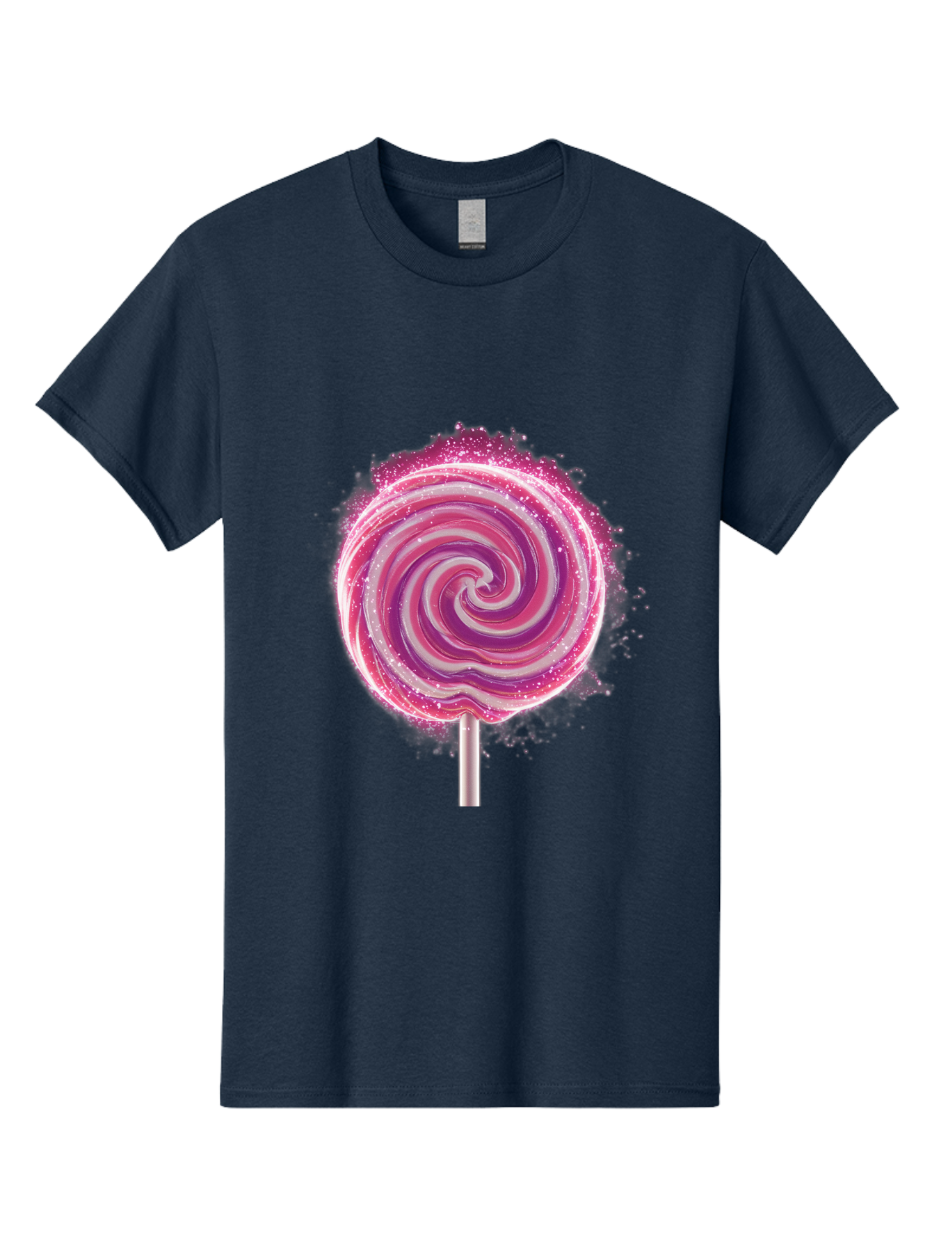 Pink-Swirl-Lollipop Men'S Graphic Tee, 100% Cotton, Comfortable Casual Summer Wear, Machine Washable, Vintage Camera, Old Camera, Antique Camera, Black Camera, Classic Photography, Photography Equipment, Nostalgic Device, Film Camera, Baj695