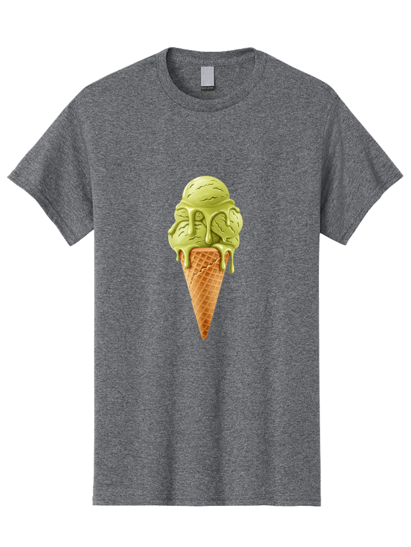 Pistachio-Ice-Cream-Cone Men'S Graphic Tee, 100% Cotton, Comfortable Casual Summer Wear, Machine Washable, Vintage Camera, Old Camera, Antique Camera, Black Camera, Classic Photography, Photography Equipment, Nostalgic Device, Film Camera, Baj697