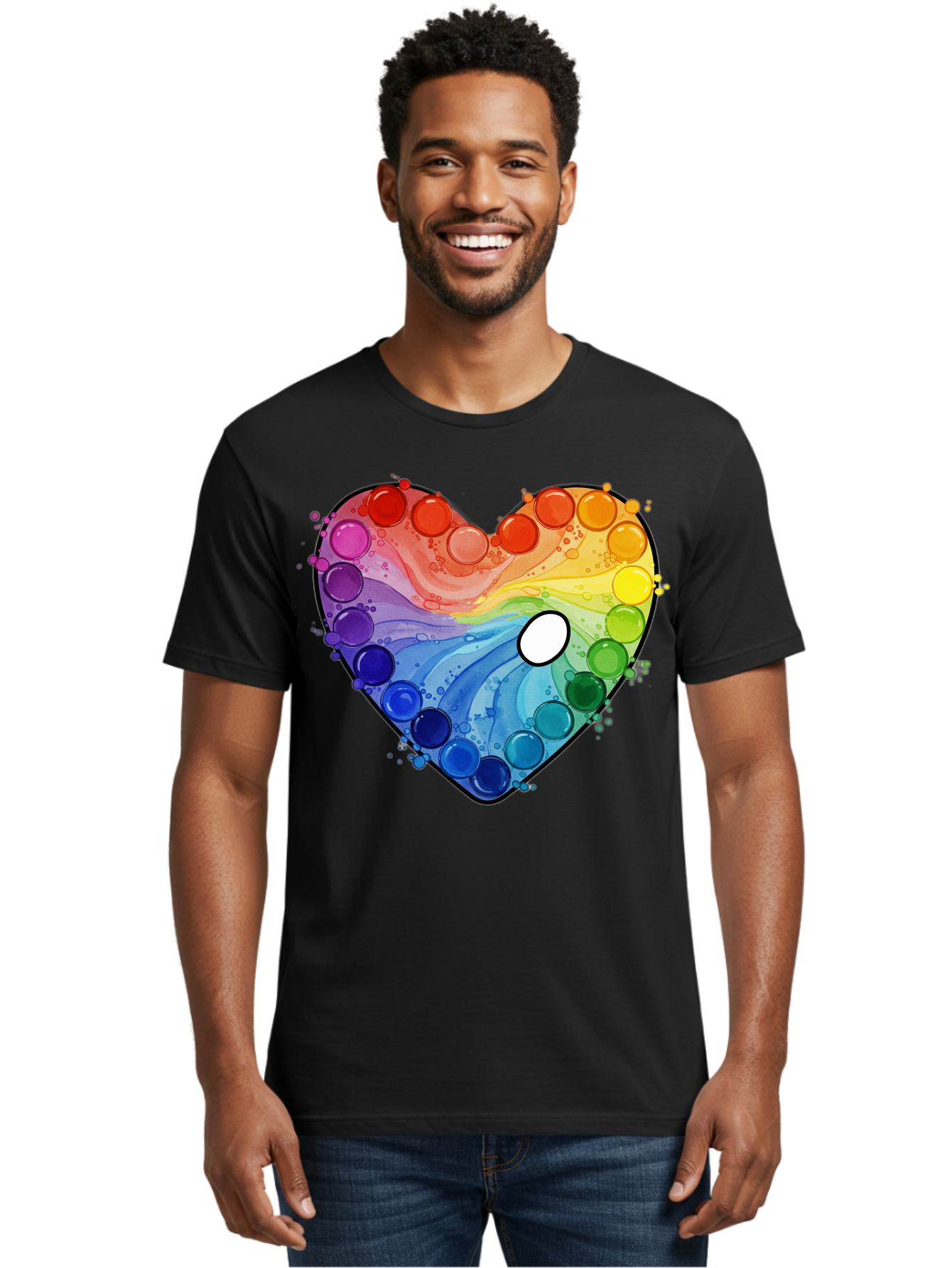 Pop-It-Heart-1 Men'S Graphic Tee, 100% Cotton, Comfortable Casual Summer Wear, Machine Washable, Vintage Camera, Old Camera, Antique Camera, Black Camera, Classic Photography, Photography Equipment, Nostalgic Device, Film Camera, Camera Art Baj698