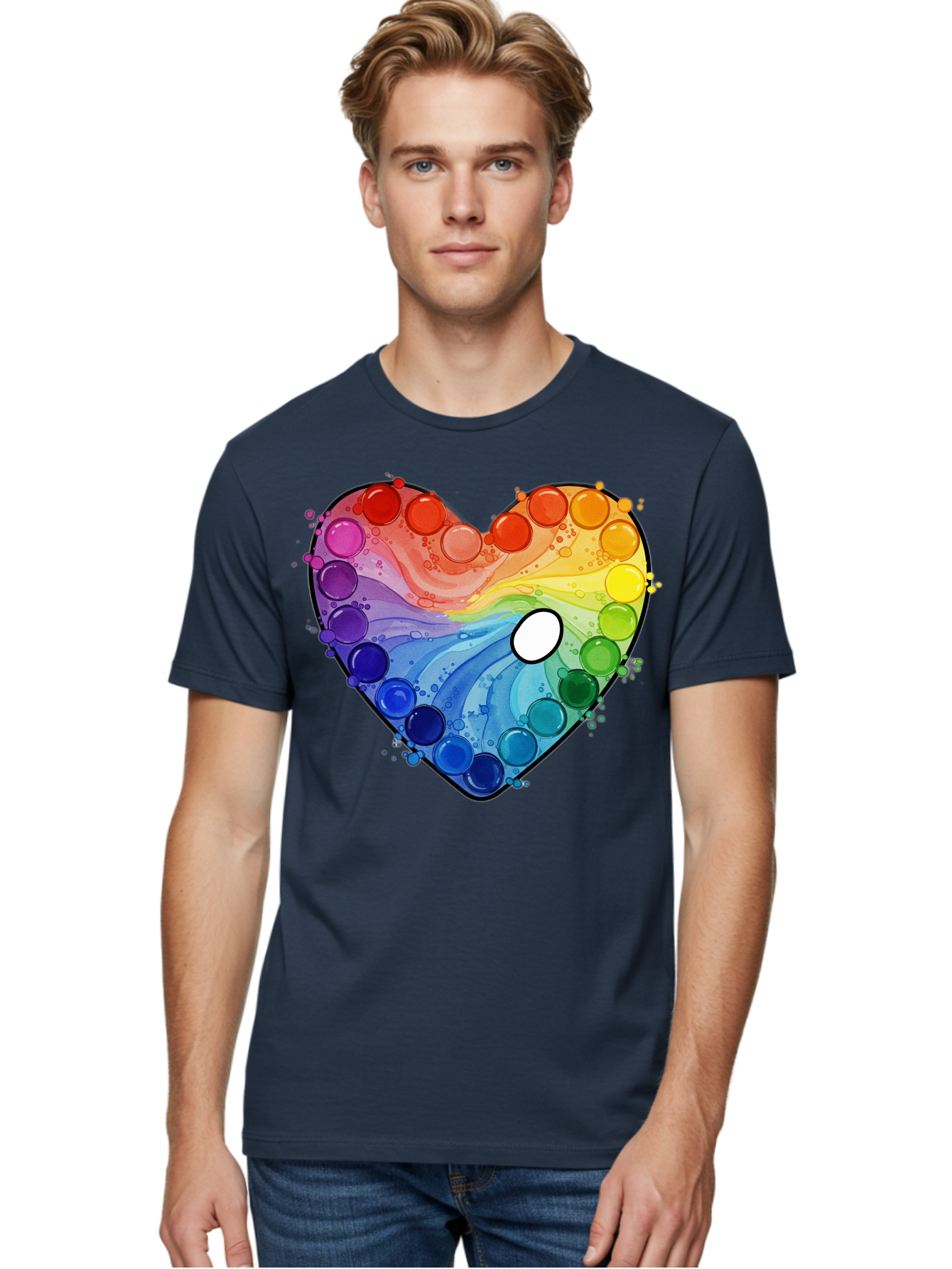 Pop-It-Heart-1 Men'S Graphic Tee, 100% Cotton, Comfortable Casual Summer Wear, Machine Washable, Vintage Camera, Old Camera, Antique Camera, Black Camera, Classic Photography, Photography Equipment, Nostalgic Device, Film Camera, Camera Art Baj698