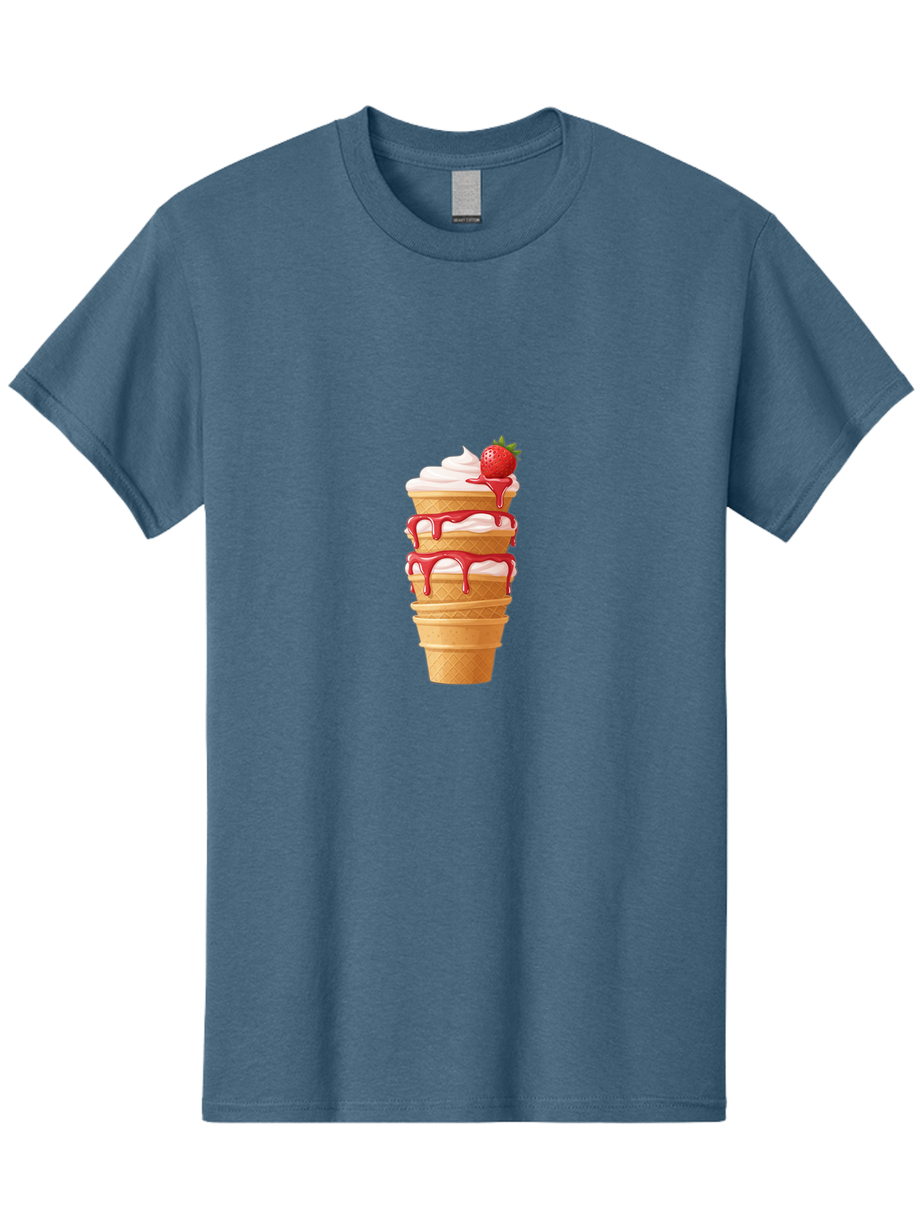 Strawberry-Ice-Cream-Cone-1 Men'S Graphic Tee, 100% Cotton, Comfortable Casual Summer Wear, Machine Washable, Vintage Camera, Old Camera, Antique Camera, Black Camera, Classic Photography, Photography Equipment, Nostalgic Device, Film Camera, Baj801