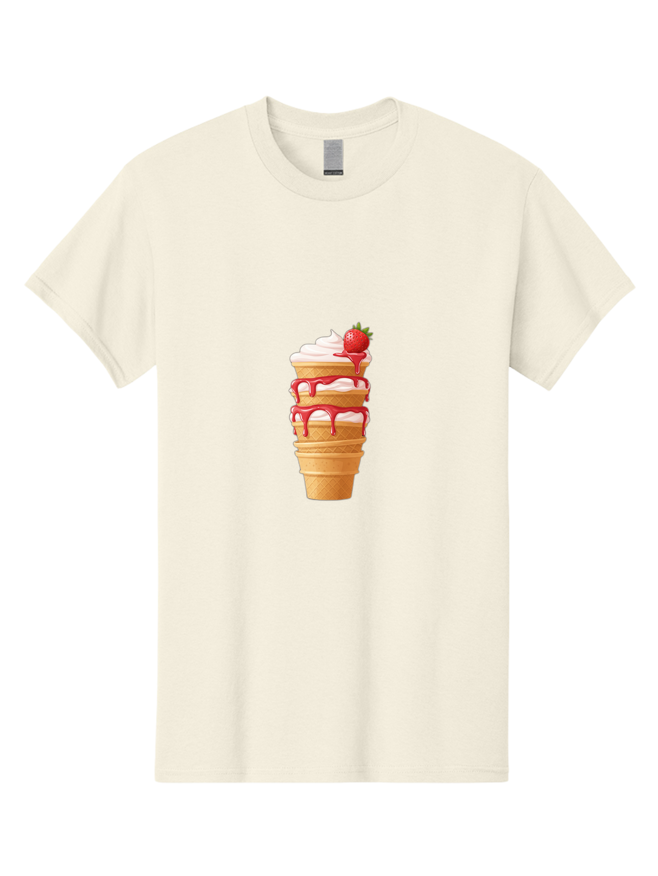 Strawberry-Ice-Cream-Cone-1 Men'S Graphic Tee, 100% Cotton, Comfortable Casual Summer Wear, Machine Washable, Vintage Camera, Old Camera, Antique Camera, Black Camera, Classic Photography, Photography Equipment, Nostalgic Device, Film Camera, Baj801