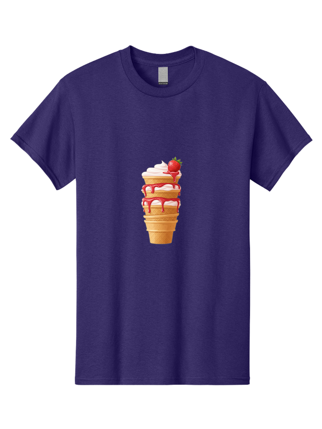 Strawberry-Ice-Cream-Cone-1 Men'S Graphic Tee, 100% Cotton, Comfortable Casual Summer Wear, Machine Washable, Vintage Camera, Old Camera, Antique Camera, Black Camera, Classic Photography, Photography Equipment, Nostalgic Device, Film Camera, Baj801