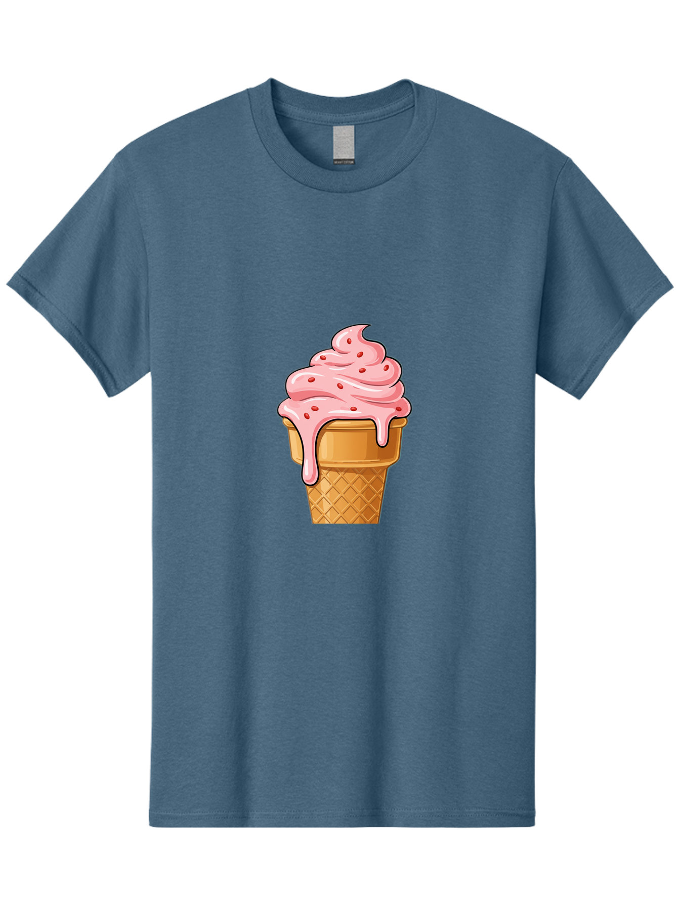 Strawberry-Ice-Cream-Cone Men'S Graphic Tee, 100% Cotton, Comfortable Casual Summer Wear, Machine Washable, Vintage Camera, Old Camera, Antique Camera, Black Camera, Classic Photography, Photography Equipment, Nostalgic Device, Film Camera, Baj802