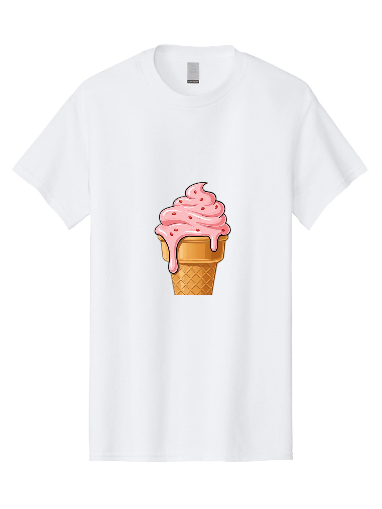 Strawberry-Ice-Cream-Cone Men'S Graphic Tee, 100% Cotton, Comfortable Casual Summer Wear, Machine Washable, Vintage Camera, Old Camera, Antique Camera, Black Camera, Classic Photography, Photography Equipment, Nostalgic Device, Film Camera, Baj802