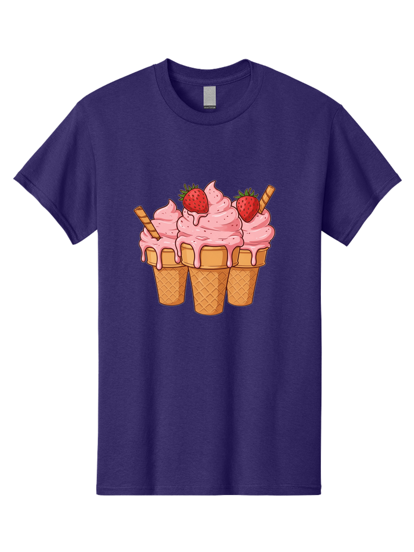 Strawberry-Ice-Cream-Cones Men'S Graphic Tee, 100% Cotton, Comfortable Casual Summer Wear, Machine Washable, Vintage Camera, Old Camera, Antique Camera, Black Camera, Classic Photography, Photography Equipment, Nostalgic Device, Film Camera, Baj806
