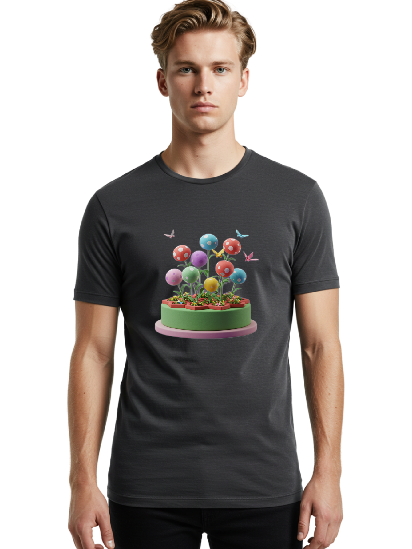 Super-Mushroom-Plants Men'S Graphic Tee, 100% Cotton, Comfortable Casual Summer Wear, Machine Washable, Vintage Camera, Old Camera, Antique Camera, Black Camera, Classic Photography, Photography Equipment, Nostalgic Device, Film Camera, Baj808