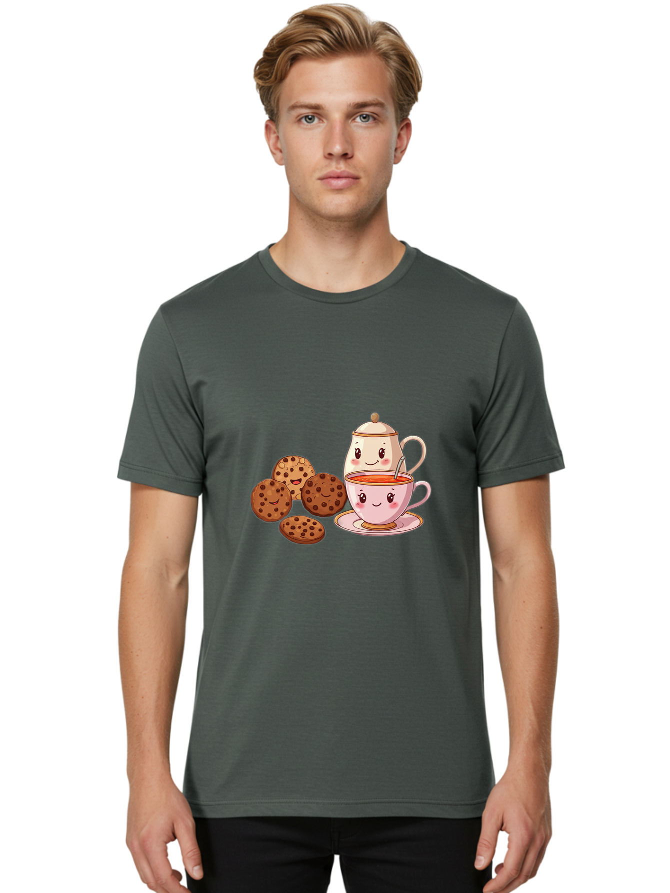 Tea-And-Cookies Men'S Graphic Tee, 100% Cotton, Comfortable Casual Summer Wear, Machine Washable, Vintage Camera, Old Camera, Antique Camera, Black Camera, Classic Photography, Photography Equipment, Nostalgic Device, Film Camera, Camera Art Baj810
