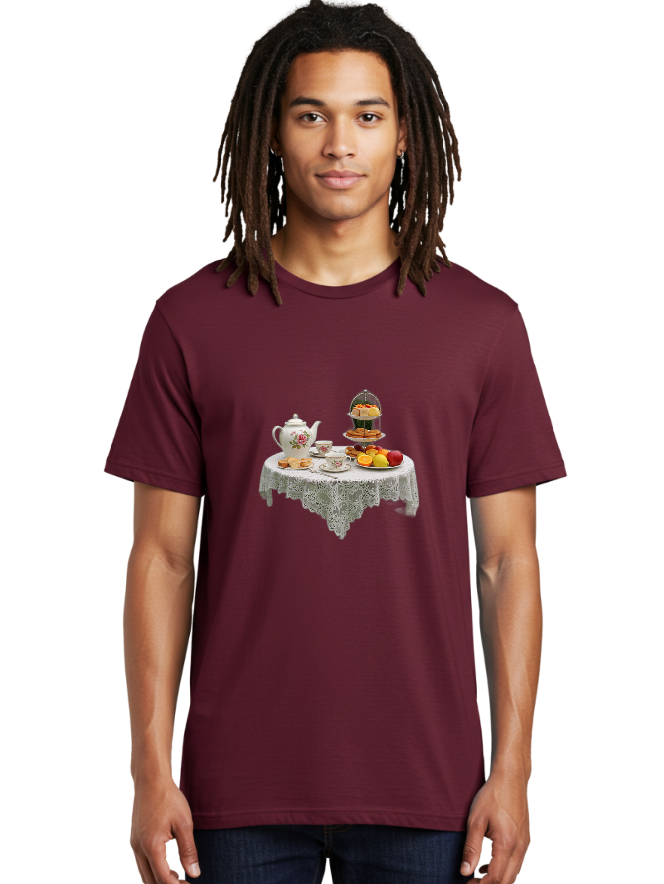 Tea-Party-1 Men'S Graphic Tee, 100% Cotton, Comfortable Casual Summer Wear, Machine Washable, Vintage Camera, Old Camera, Antique Camera, Black Camera, Classic Photography, Photography Equipment, Nostalgic Device, Film Camera, Camera Art Baj812