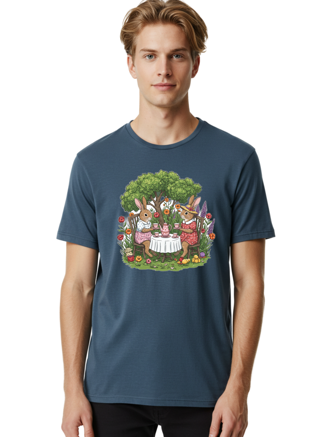 Tea-Party-Rabbits Men'S Graphic Tee, 100% Cotton, Comfortable Casual Summer Wear, Machine Washable, Vintage Camera, Old Camera, Antique Camera, Black Camera, Classic Photography, Photography Equipment, Nostalgic Device, Film Camera, Camera Art Baj813