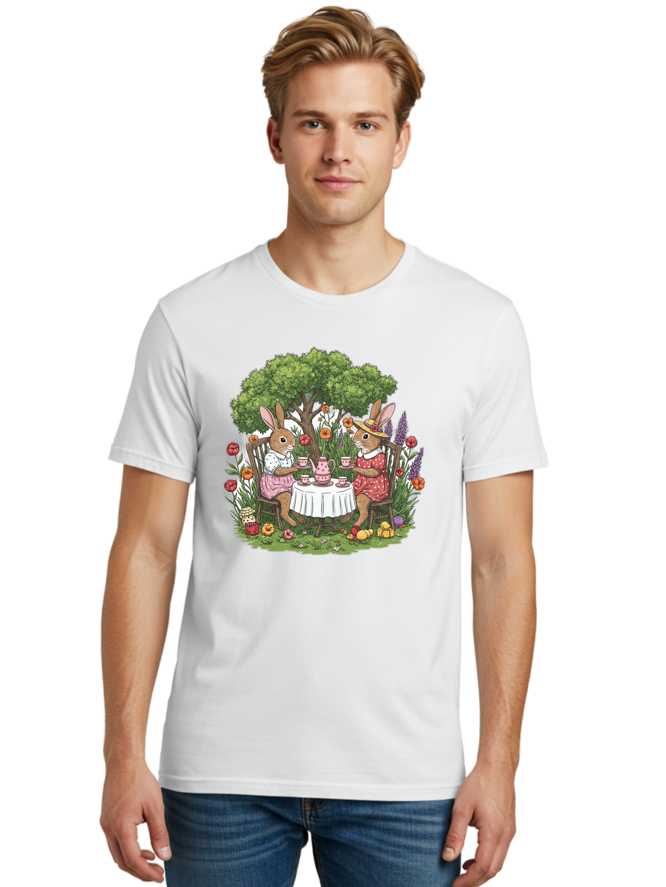 Tea-Party-Rabbits Men'S Graphic Tee, 100% Cotton, Comfortable Casual Summer Wear, Machine Washable, Vintage Camera, Old Camera, Antique Camera, Black Camera, Classic Photography, Photography Equipment, Nostalgic Device, Film Camera, Camera Art Baj813