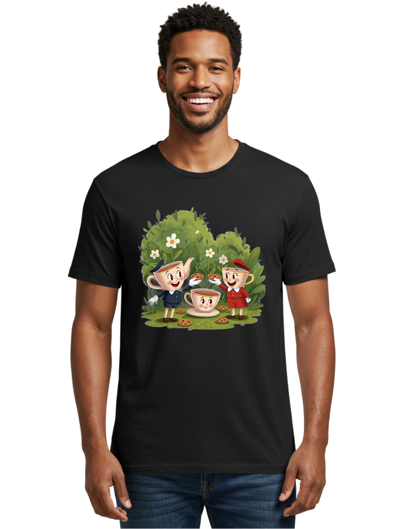 Tea-Time-Teapots Men'S Graphic Tee, 100% Cotton, Comfortable Casual Summer Wear, Machine Washable, Vintage Camera, Old Camera, Antique Camera, Black Camera, Classic Photography, Photography Equipment, Nostalgic Device, Film Camera, Camera Art Baj816