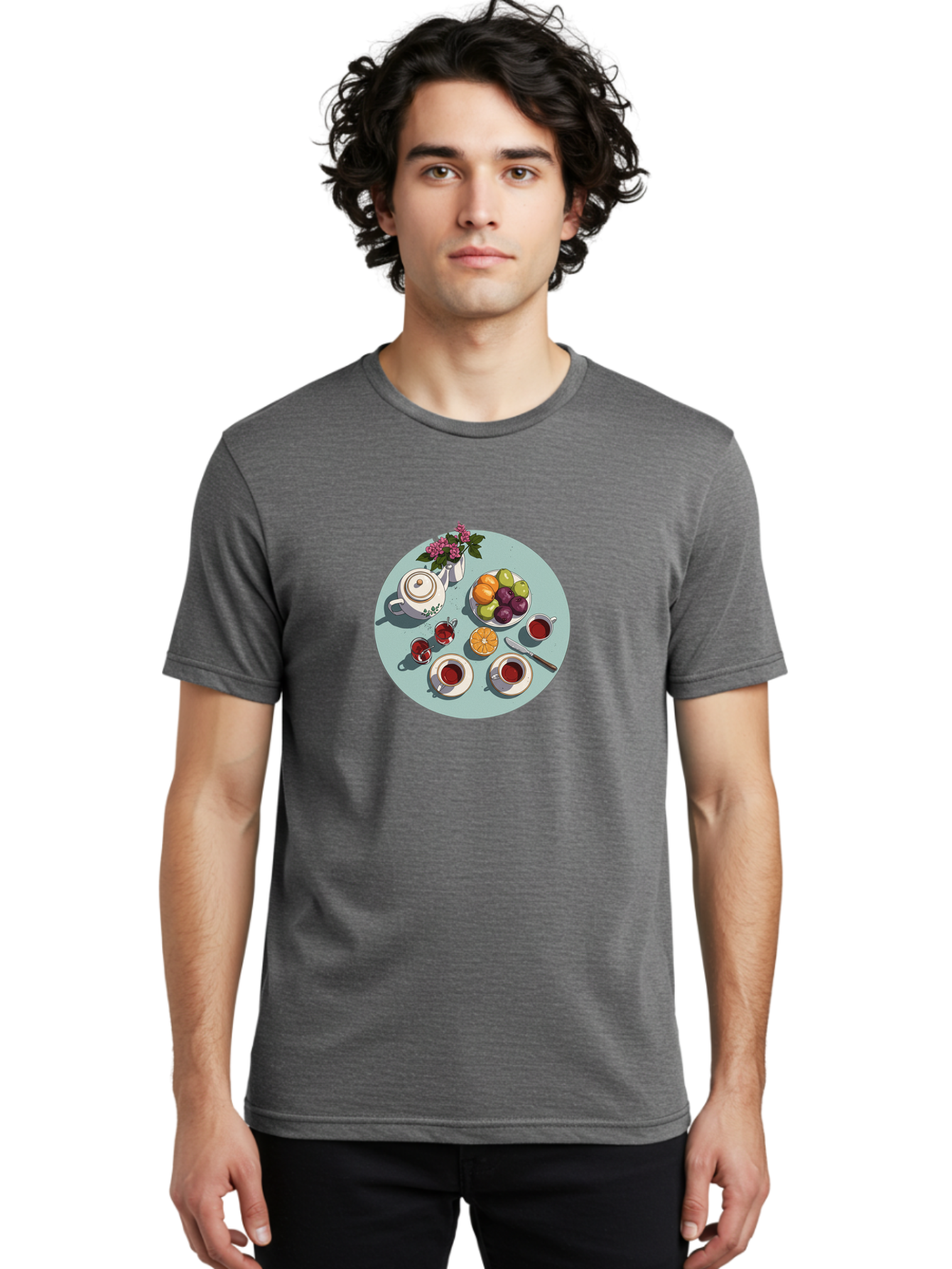 Tea-Time Men'S Graphic Tee, 100% Cotton, Comfortable Casual Summer Wear, Machine Washable, Vintage Camera, Old Camera, Antique Camera, Black Camera, Classic Photography, Photography Equipment, Nostalgic Device, Film Camera, Camera Art Baj817