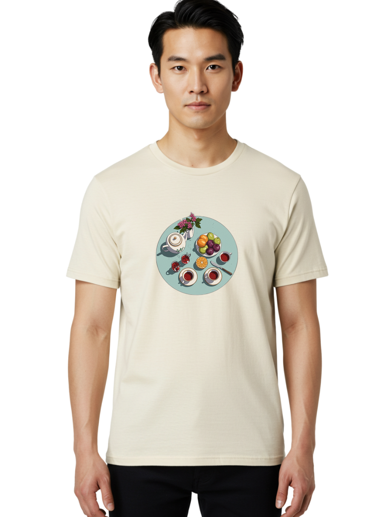 Tea-Time Men'S Graphic Tee, 100% Cotton, Comfortable Casual Summer Wear, Machine Washable, Vintage Camera, Old Camera, Antique Camera, Black Camera, Classic Photography, Photography Equipment, Nostalgic Device, Film Camera, Camera Art Baj817