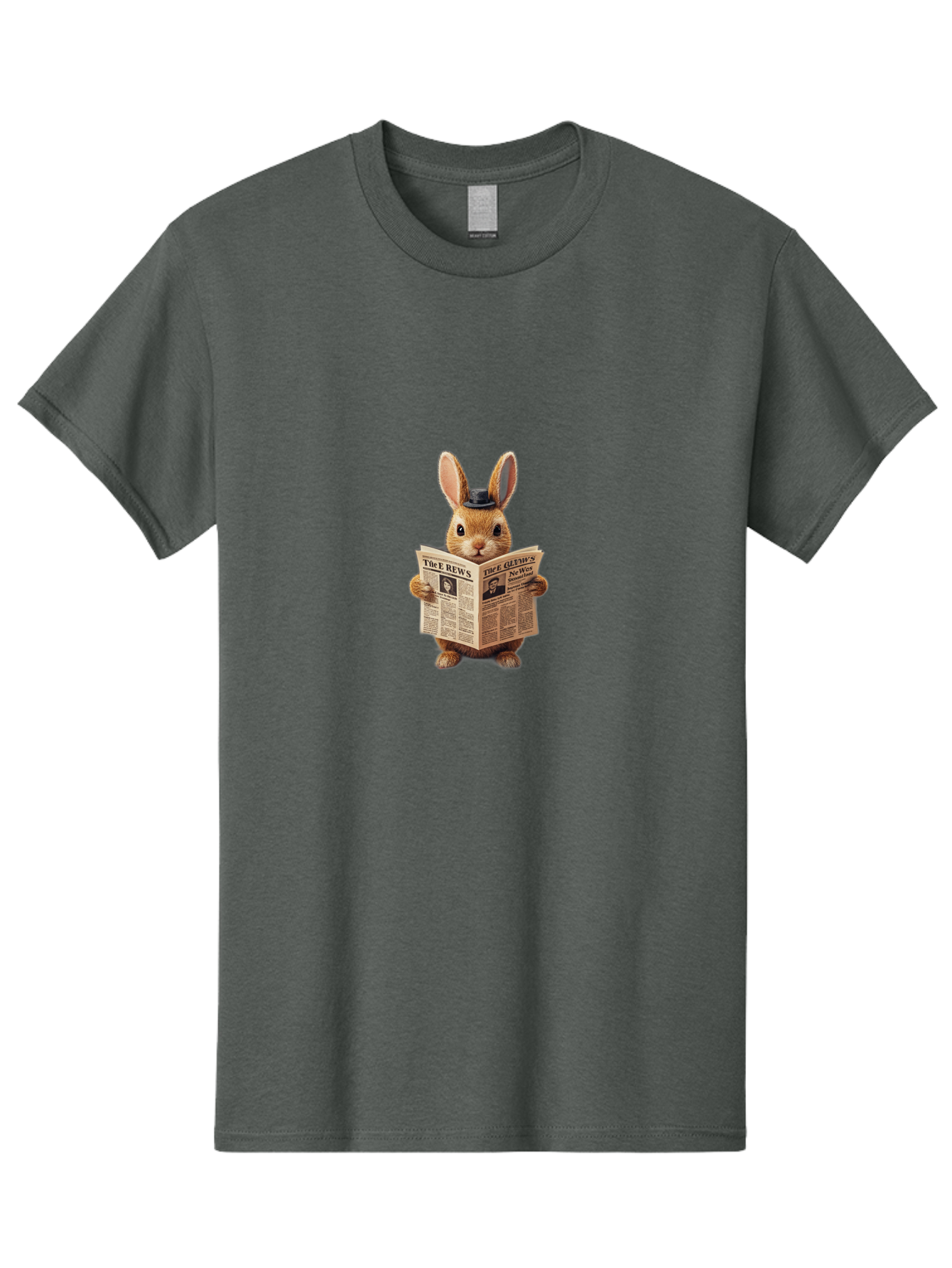 The-Rews-Newspaper-Rabbit Men'S Graphic Tee, 100% Cotton, Comfortable Casual Summer Wear, Machine Washable, Vintage Camera, Old Camera, Antique Camera, Black Camera, Classic Photography, Photography Equipment, Nostalgic Device, Film Camera, Baj819