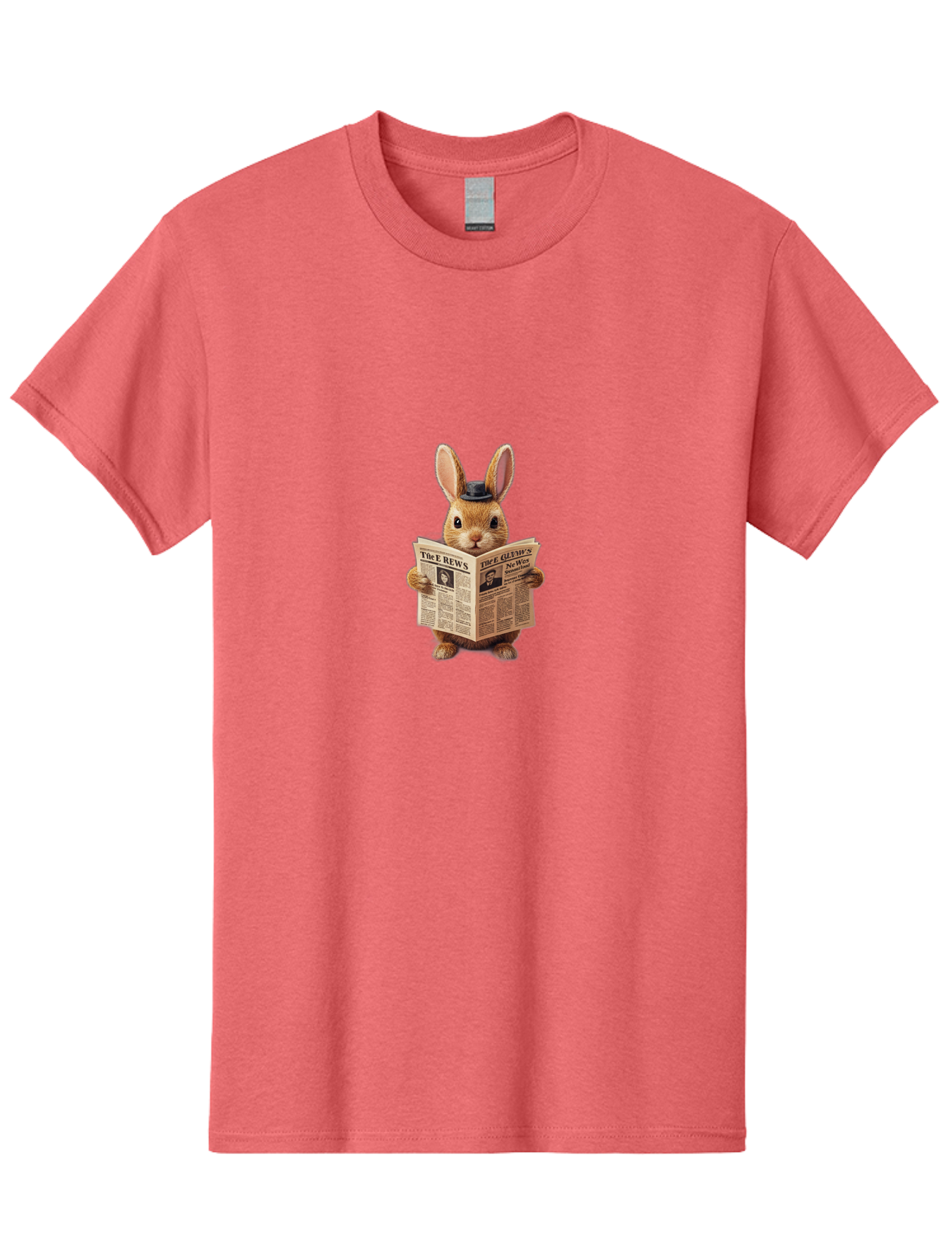 The-Rews-Newspaper-Rabbit Men'S Graphic Tee, 100% Cotton, Comfortable Casual Summer Wear, Machine Washable, Vintage Camera, Old Camera, Antique Camera, Black Camera, Classic Photography, Photography Equipment, Nostalgic Device, Film Camera, Baj819