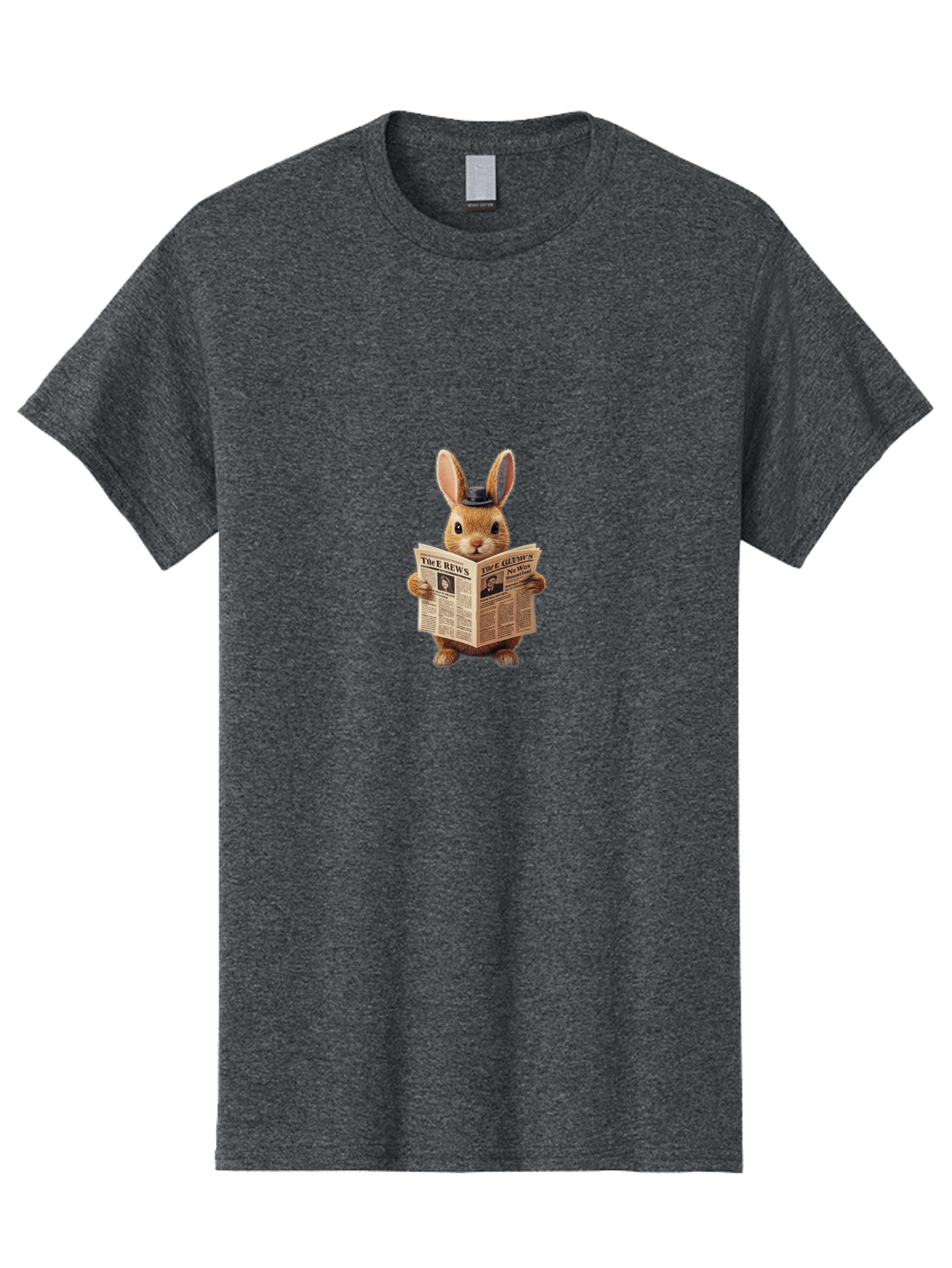 The-Rews-Newspaper-Rabbit Men'S Graphic Tee, 100% Cotton, Comfortable Casual Summer Wear, Machine Washable, Vintage Camera, Old Camera, Antique Camera, Black Camera, Classic Photography, Photography Equipment, Nostalgic Device, Film Camera, Baj819