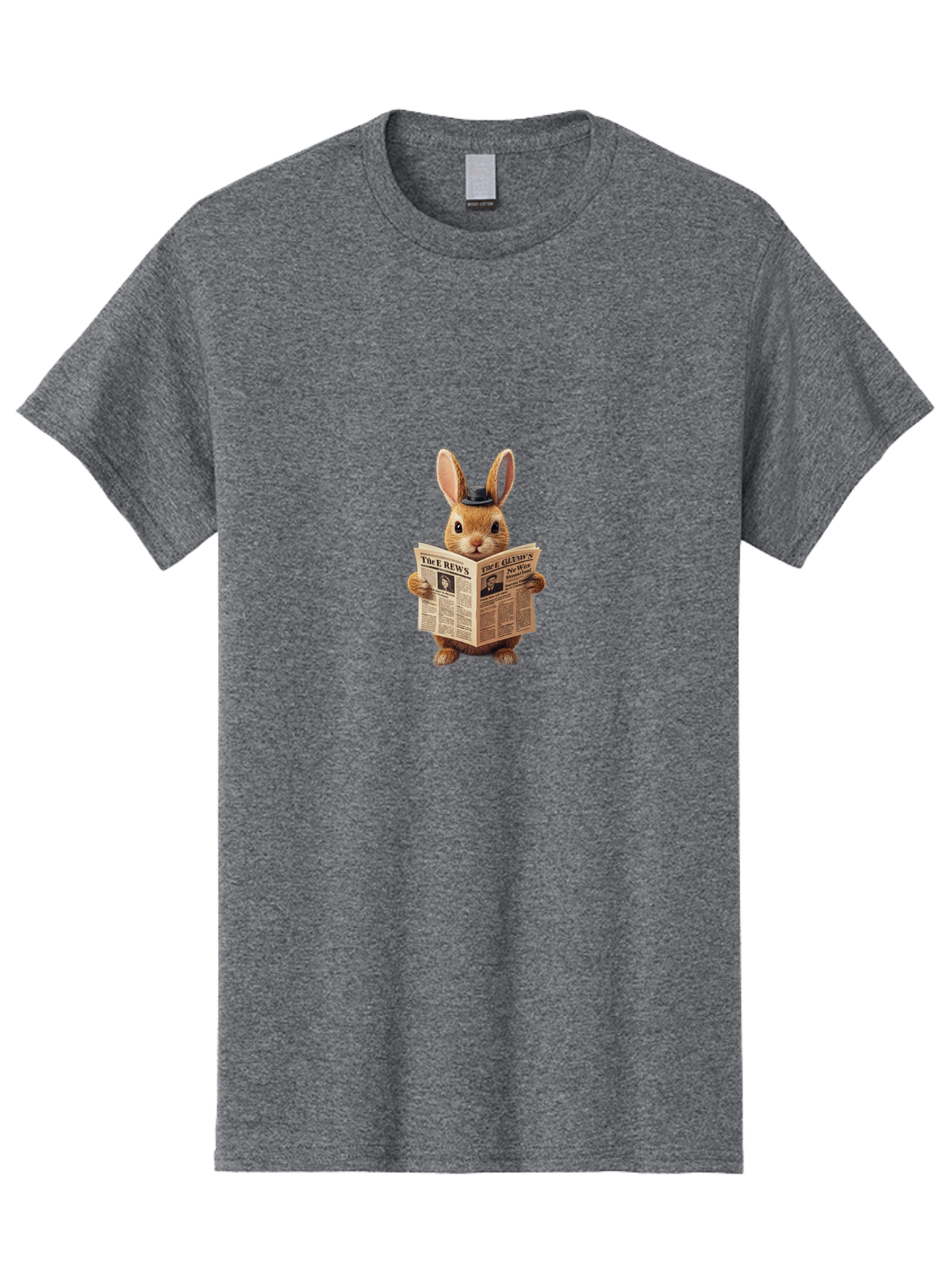 The-Rews-Newspaper-Rabbit Men'S Graphic Tee, 100% Cotton, Comfortable Casual Summer Wear, Machine Washable, Vintage Camera, Old Camera, Antique Camera, Black Camera, Classic Photography, Photography Equipment, Nostalgic Device, Film Camera, Baj819