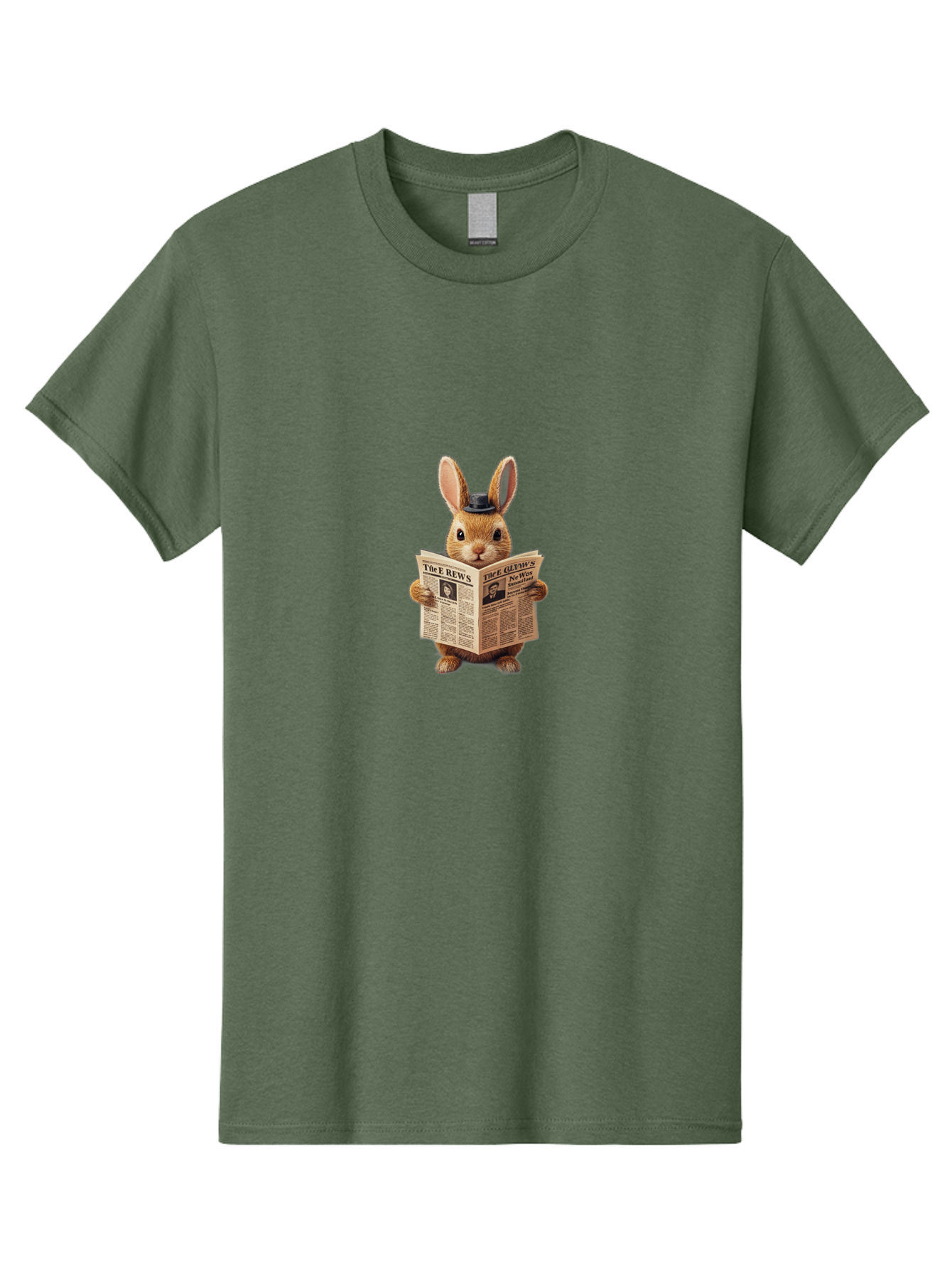 The-Rews-Newspaper-Rabbit Men'S Graphic Tee, 100% Cotton, Comfortable Casual Summer Wear, Machine Washable, Vintage Camera, Old Camera, Antique Camera, Black Camera, Classic Photography, Photography Equipment, Nostalgic Device, Film Camera, Baj819