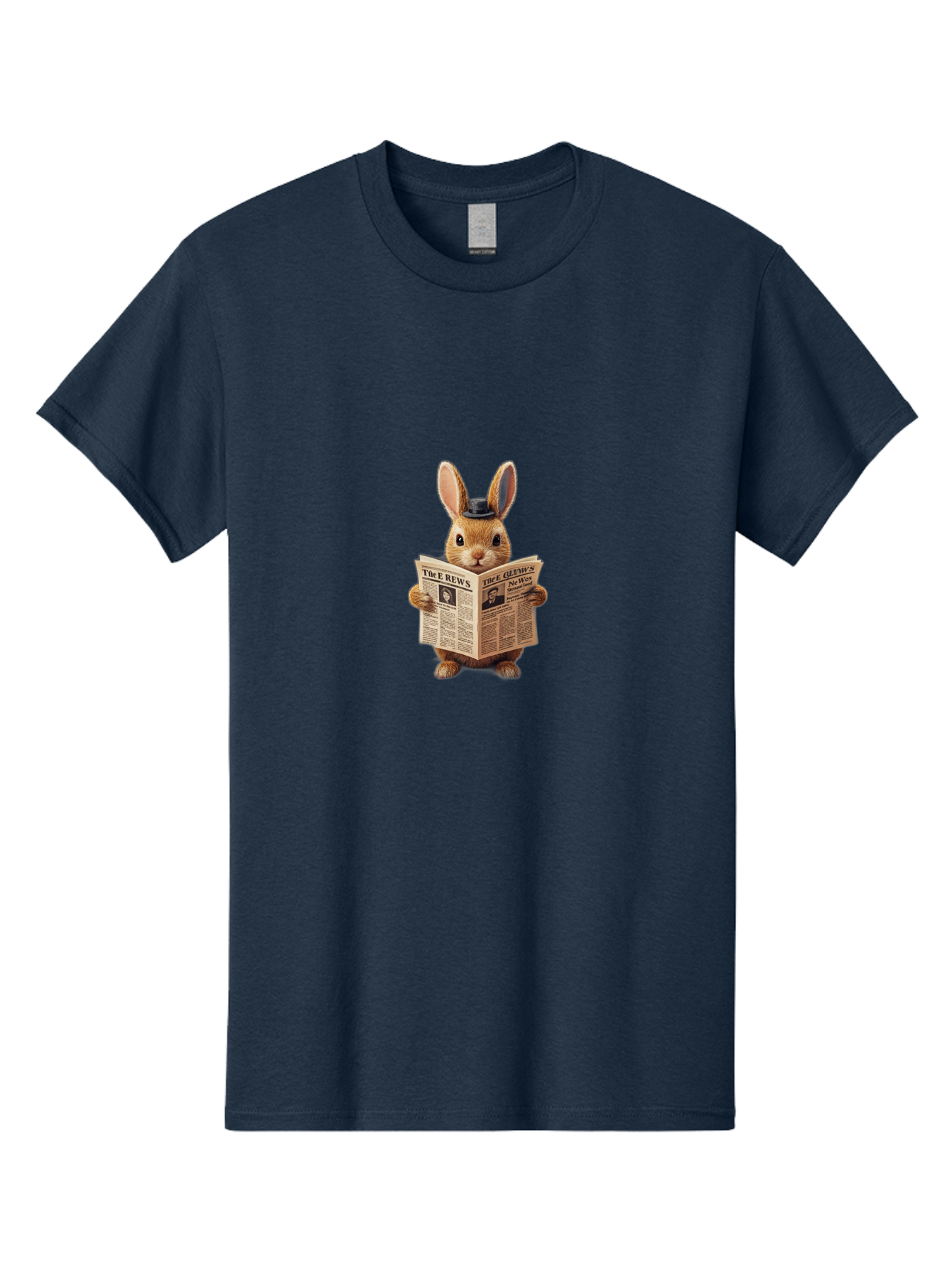 The-Rews-Newspaper-Rabbit Men'S Graphic Tee, 100% Cotton, Comfortable Casual Summer Wear, Machine Washable, Vintage Camera, Old Camera, Antique Camera, Black Camera, Classic Photography, Photography Equipment, Nostalgic Device, Film Camera, Baj819