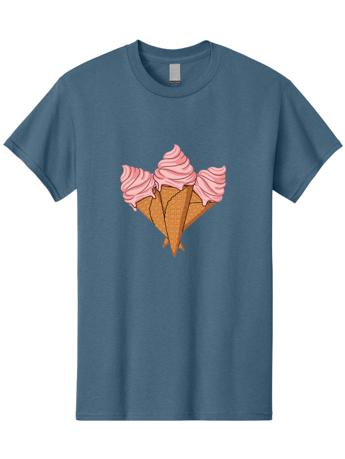Three-Ice-Cream-Cones Men'S Graphic Tee, 100% Cotton, Comfortable Casual Summer Wear, Machine Washable, Vintage Camera, Old Camera, Antique Camera, Black Camera, Classic Photography, Photography Equipment, Nostalgic Device, Film Camera, Baj820