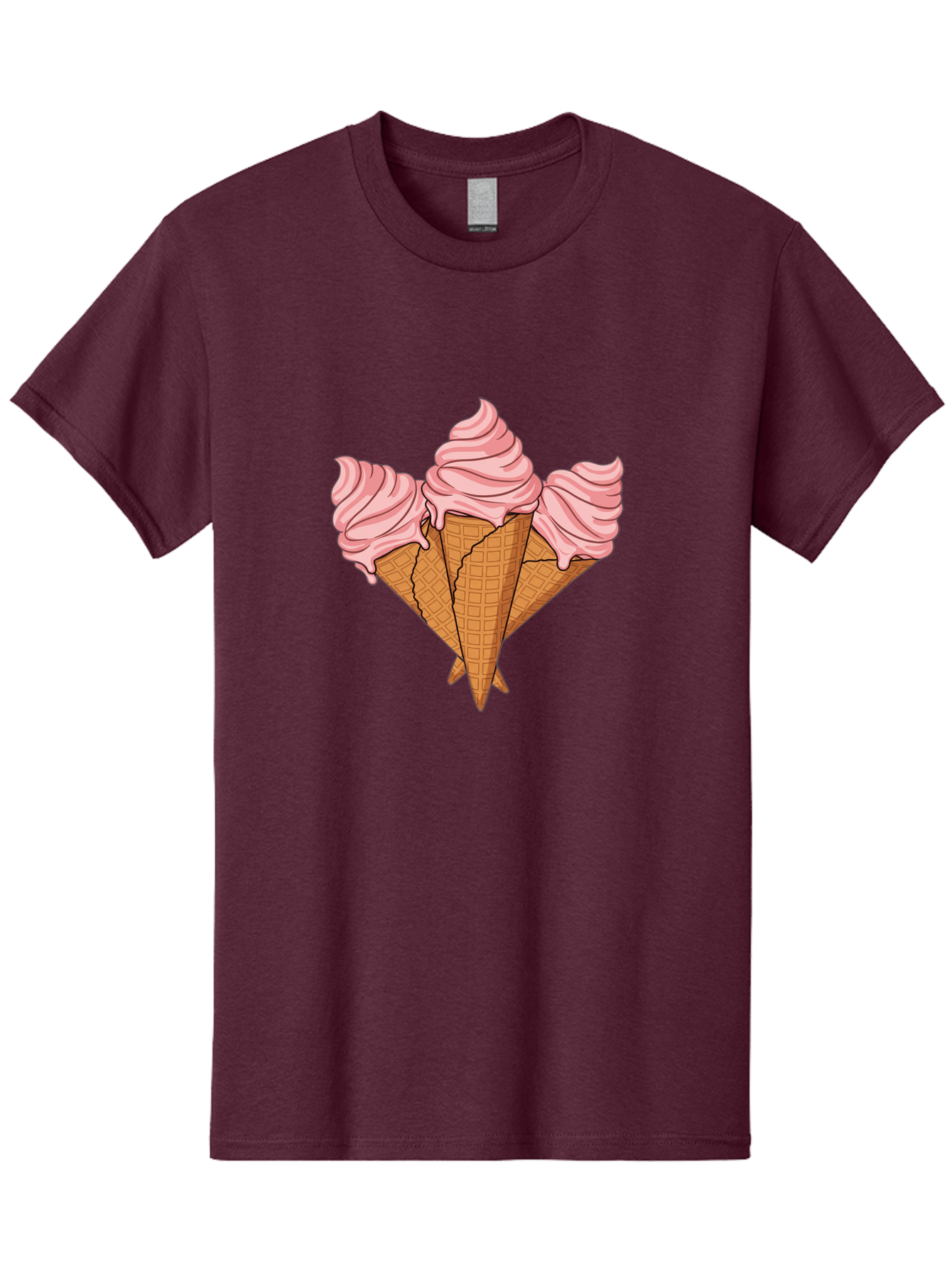 Three-Ice-Cream-Cones Men'S Graphic Tee, 100% Cotton, Comfortable Casual Summer Wear, Machine Washable, Vintage Camera, Old Camera, Antique Camera, Black Camera, Classic Photography, Photography Equipment, Nostalgic Device, Film Camera, Baj820