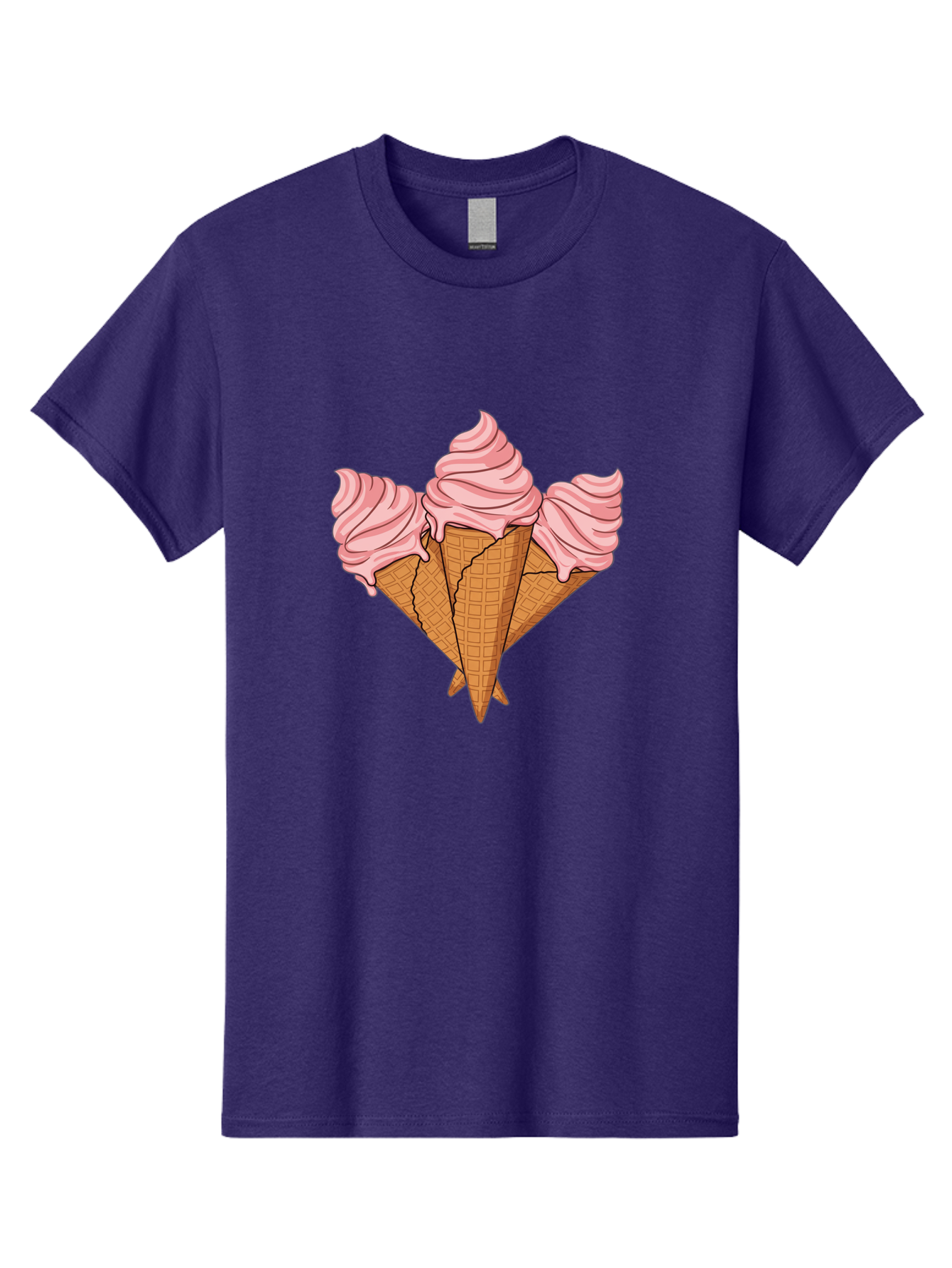 Three-Ice-Cream-Cones Men'S Graphic Tee, 100% Cotton, Comfortable Casual Summer Wear, Machine Washable, Vintage Camera, Old Camera, Antique Camera, Black Camera, Classic Photography, Photography Equipment, Nostalgic Device, Film Camera, Baj820