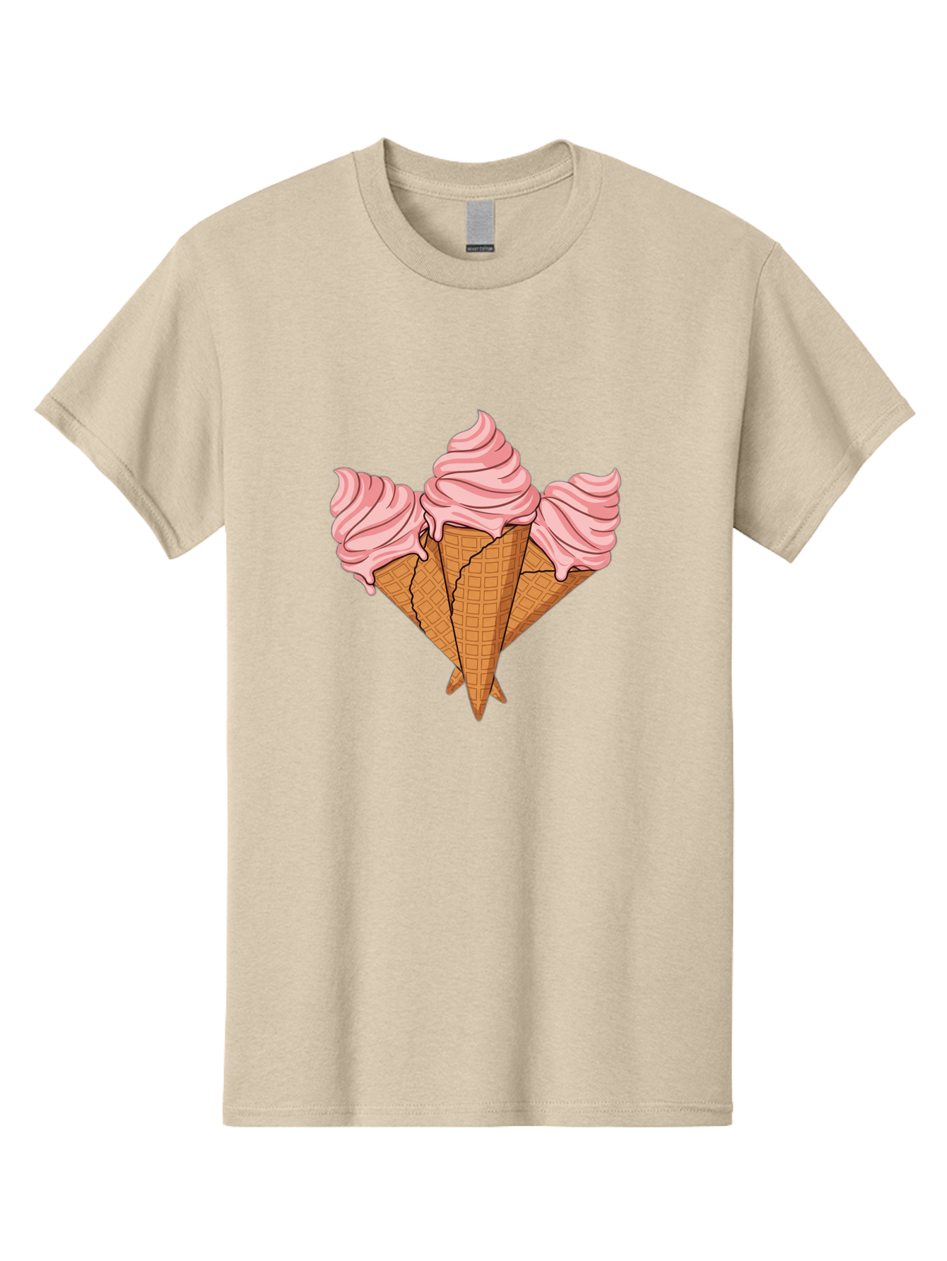 Three-Ice-Cream-Cones Men'S Graphic Tee, 100% Cotton, Comfortable Casual Summer Wear, Machine Washable, Vintage Camera, Old Camera, Antique Camera, Black Camera, Classic Photography, Photography Equipment, Nostalgic Device, Film Camera, Baj820